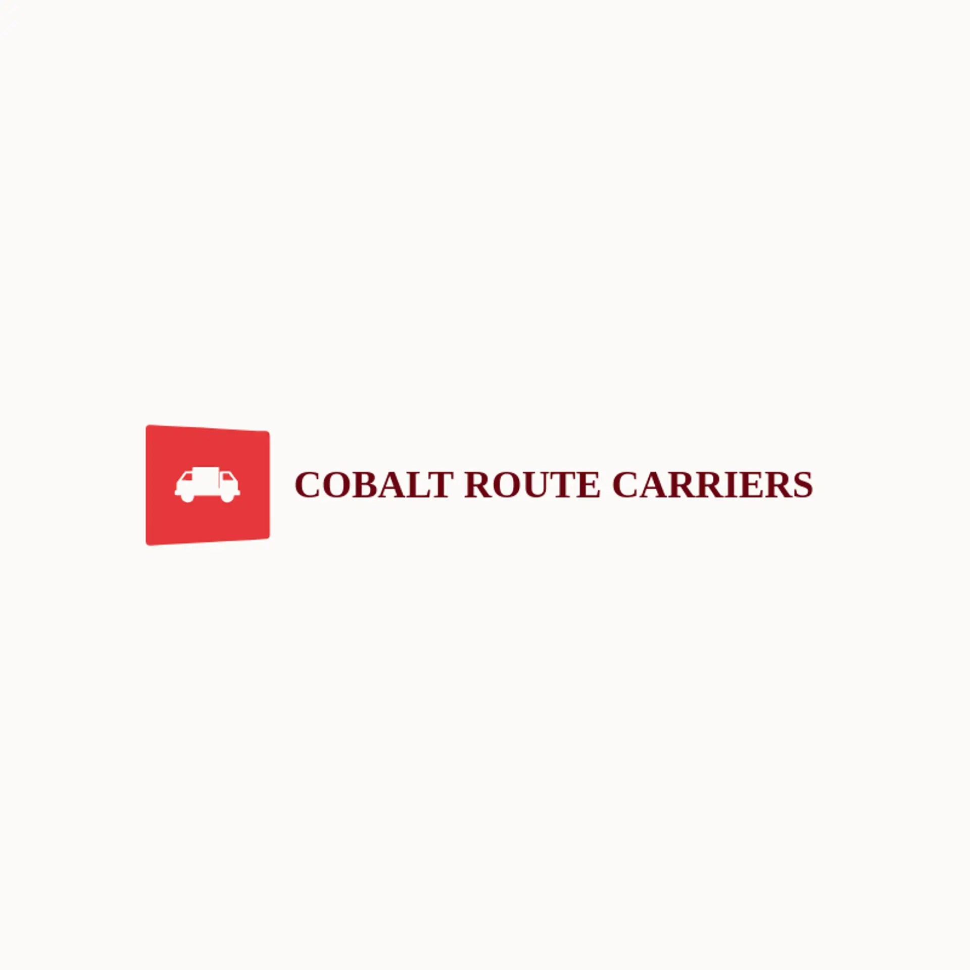 Cobalt Route Carriers logo for trucking company