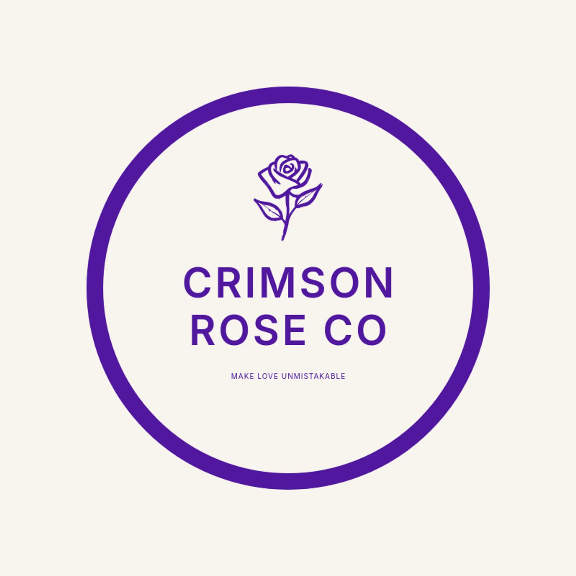 Crimson Rose Co logo for matrimony