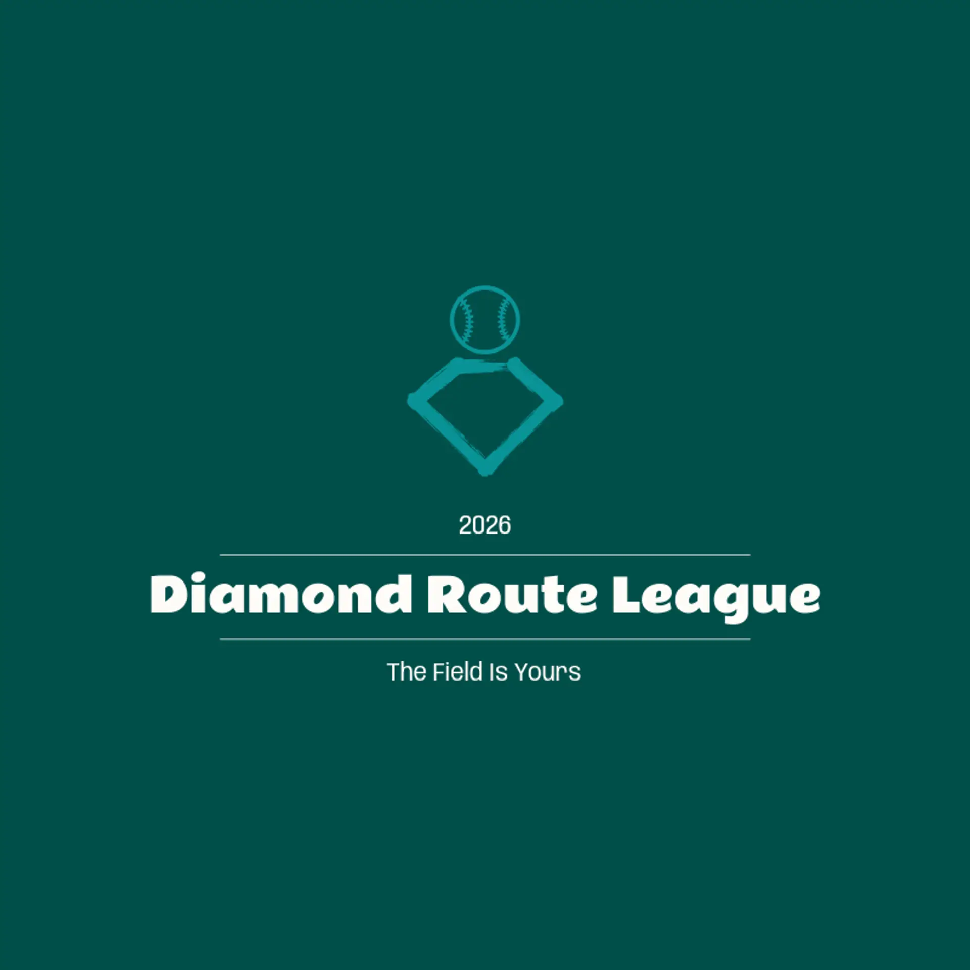 Diamond Route League logo for baseball