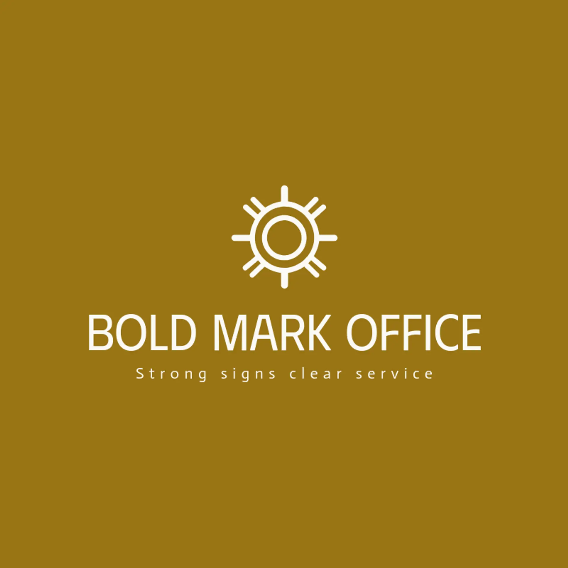 Bold Mark Office logo for notary