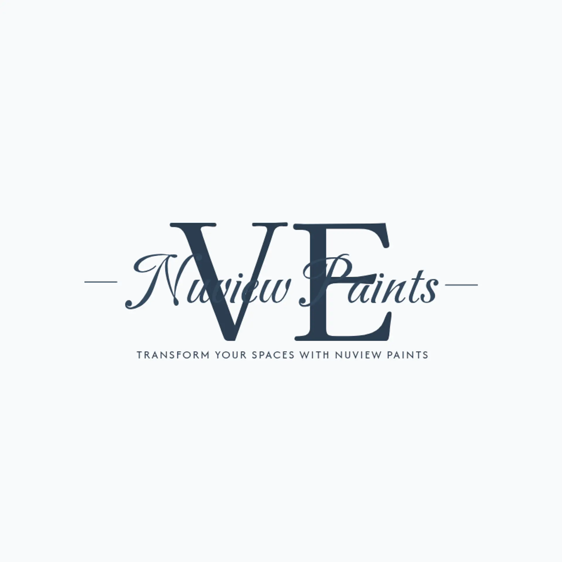 NuView Paints logo for construction painting