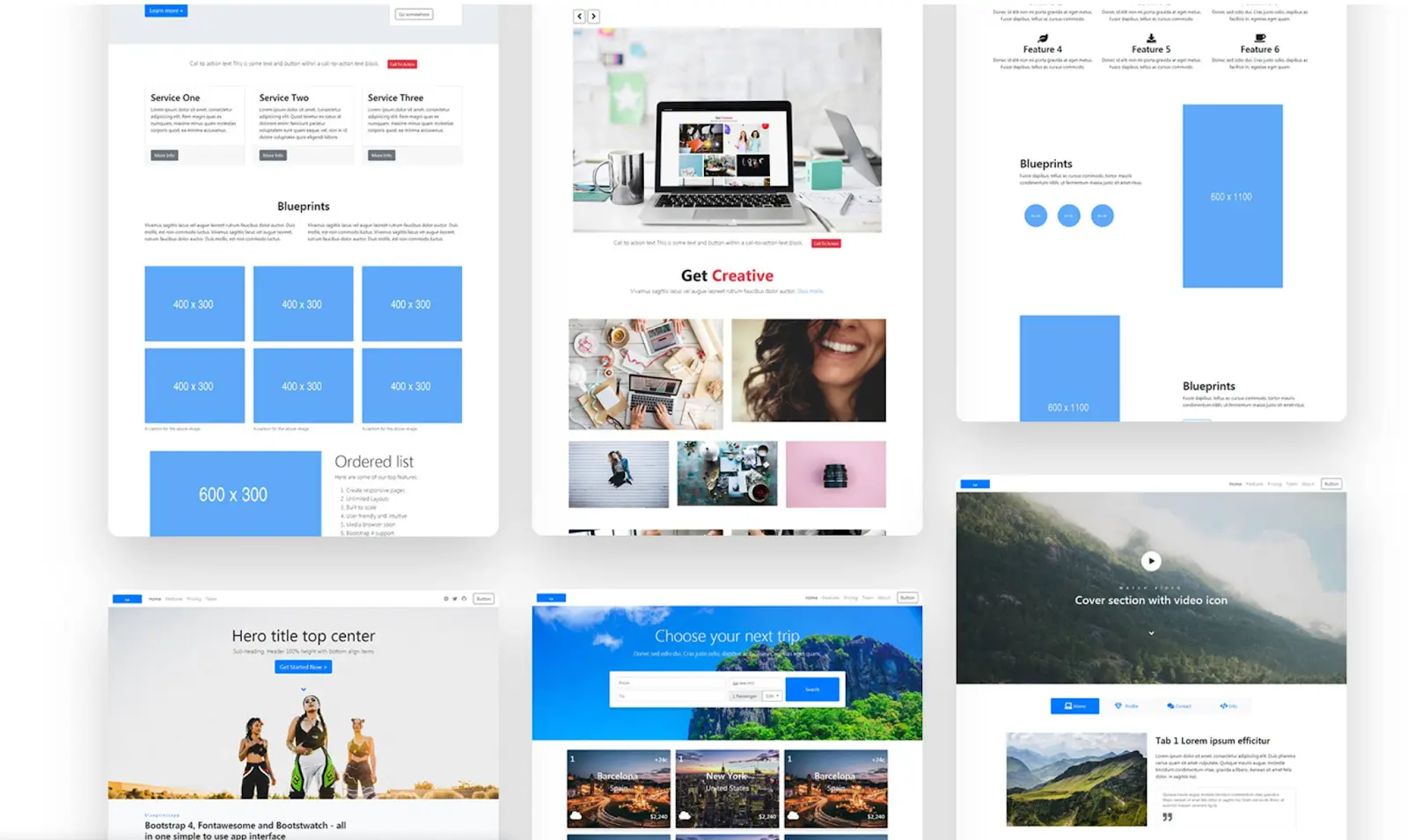 Bootstrap blueprint