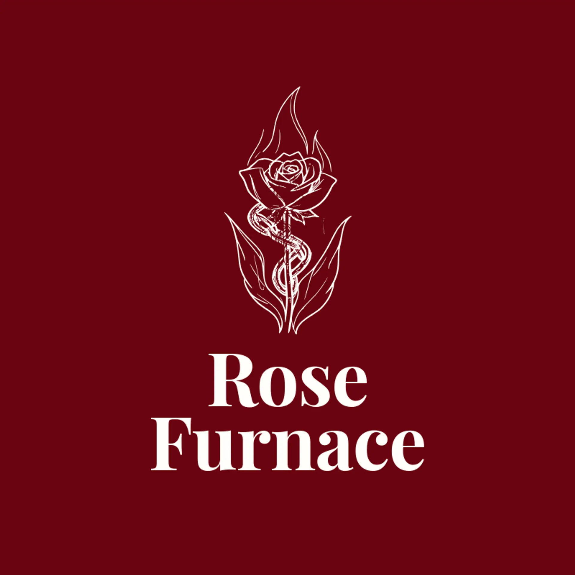 Rose Furnace logo for metal band