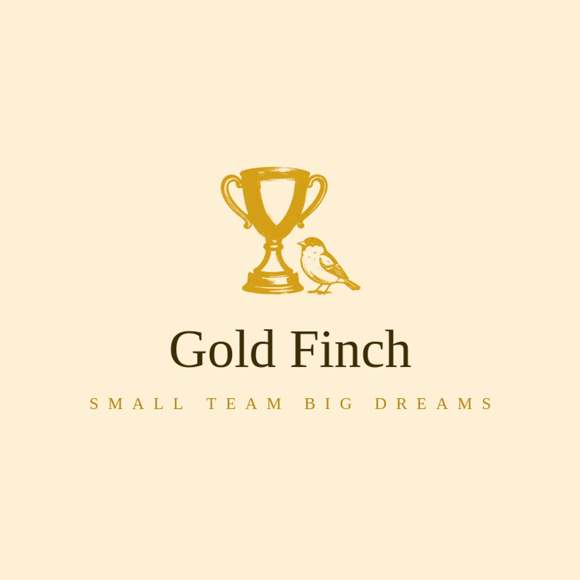 Gold Finch logo for trophy