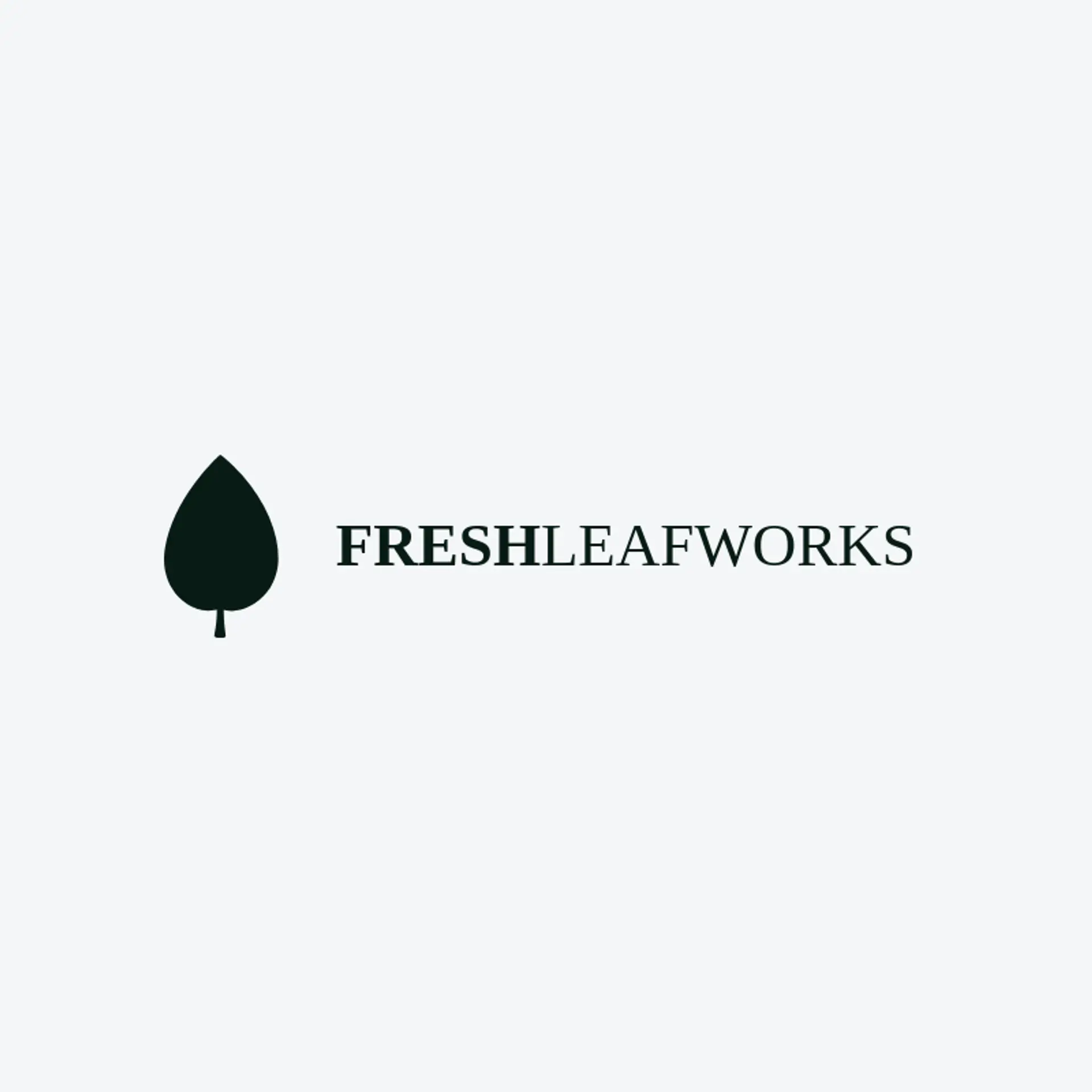 Fresh Leaf Works logo for landscape