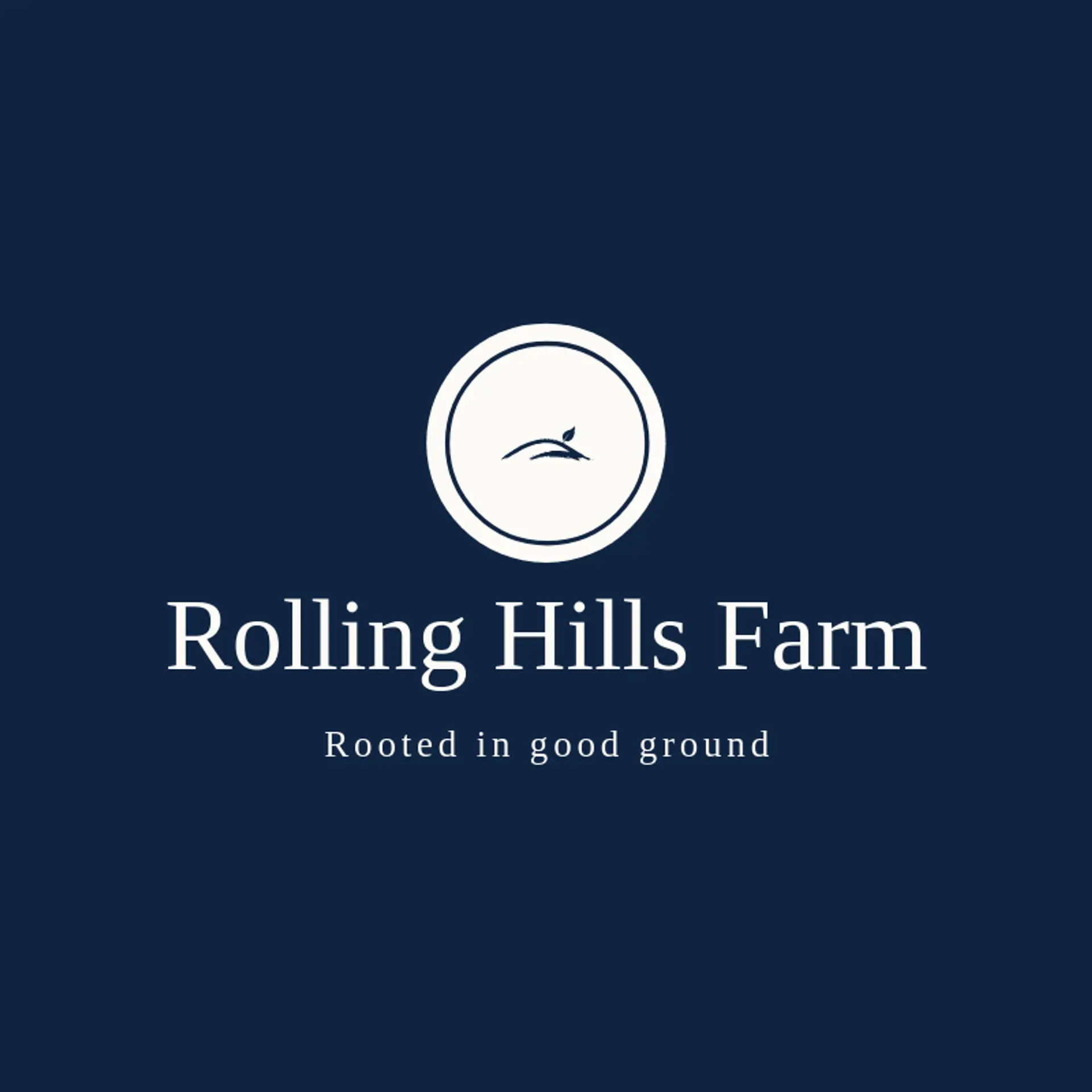 Rolling Hills Farm logo for hill