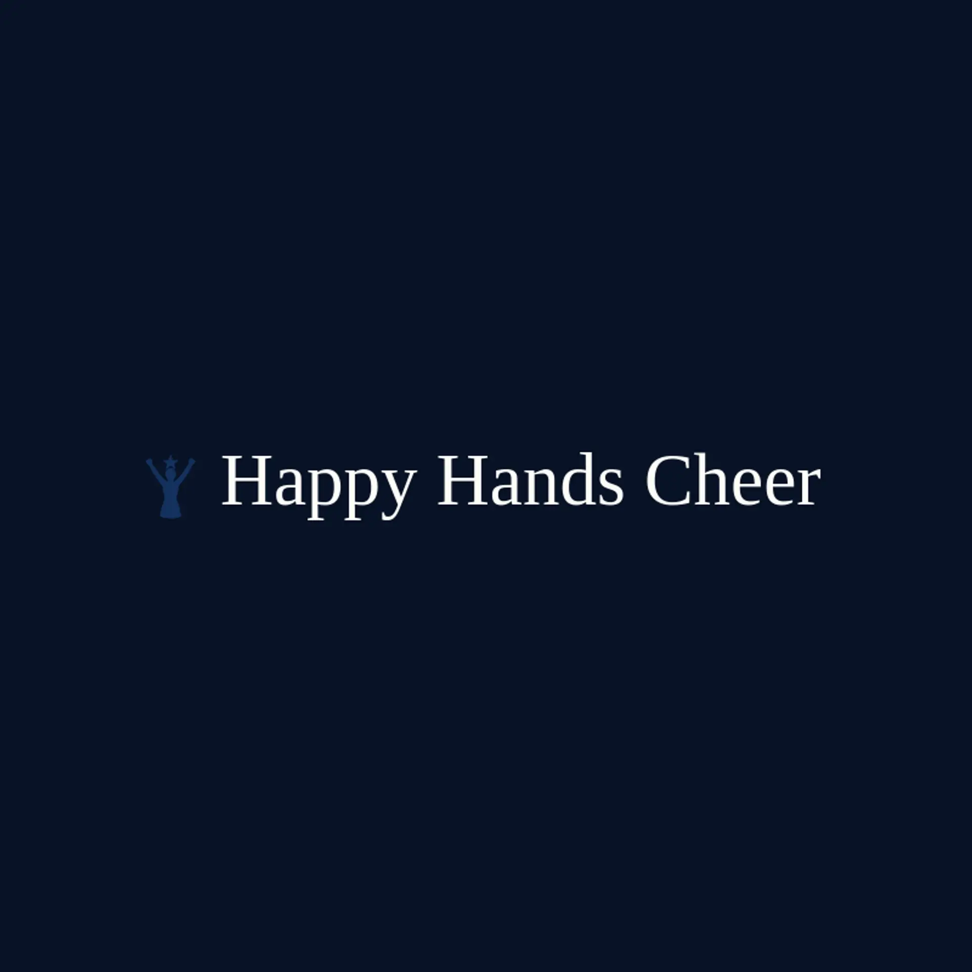 Happy Hands Cheer logo for cheerleader