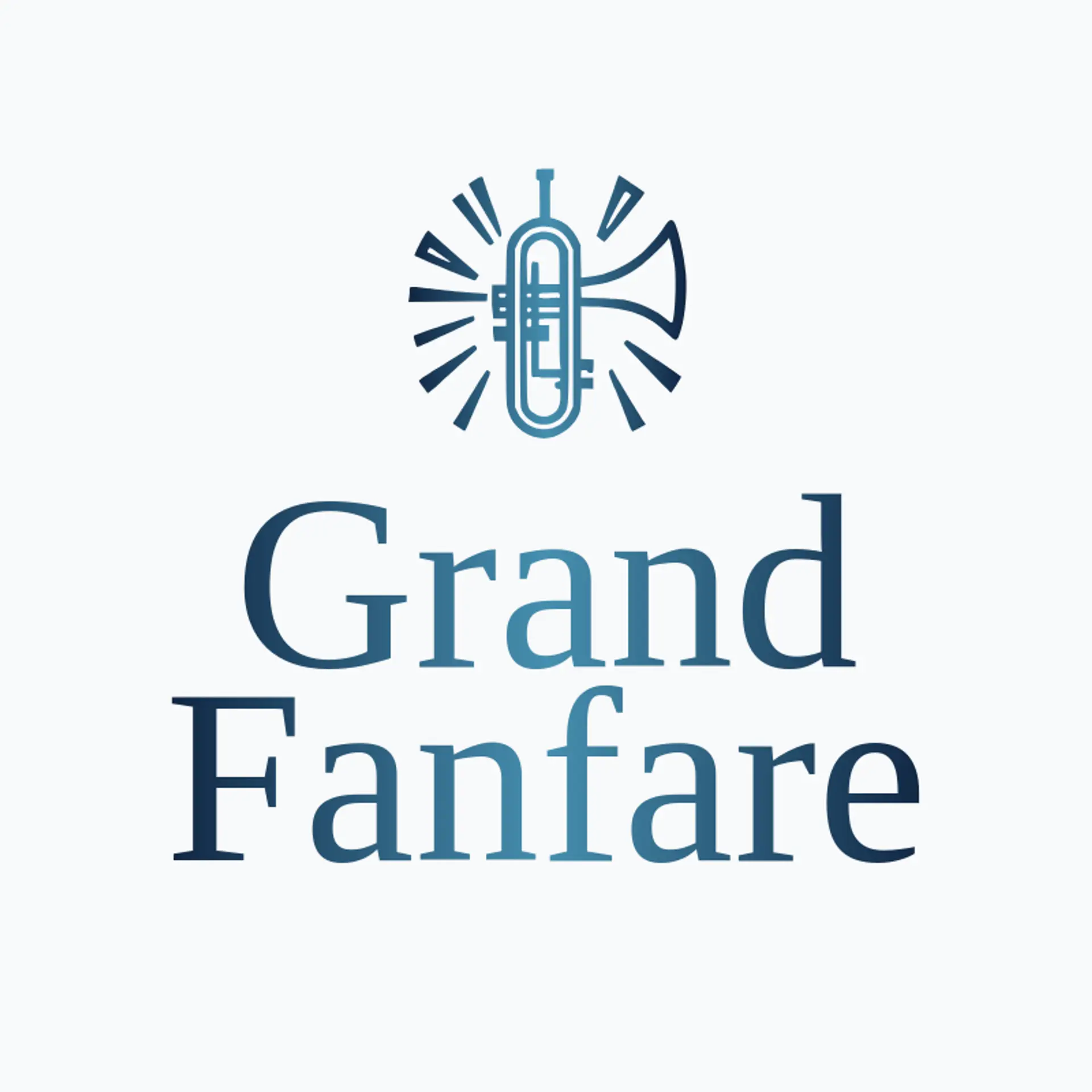 Grand Fanfare logo for art deco