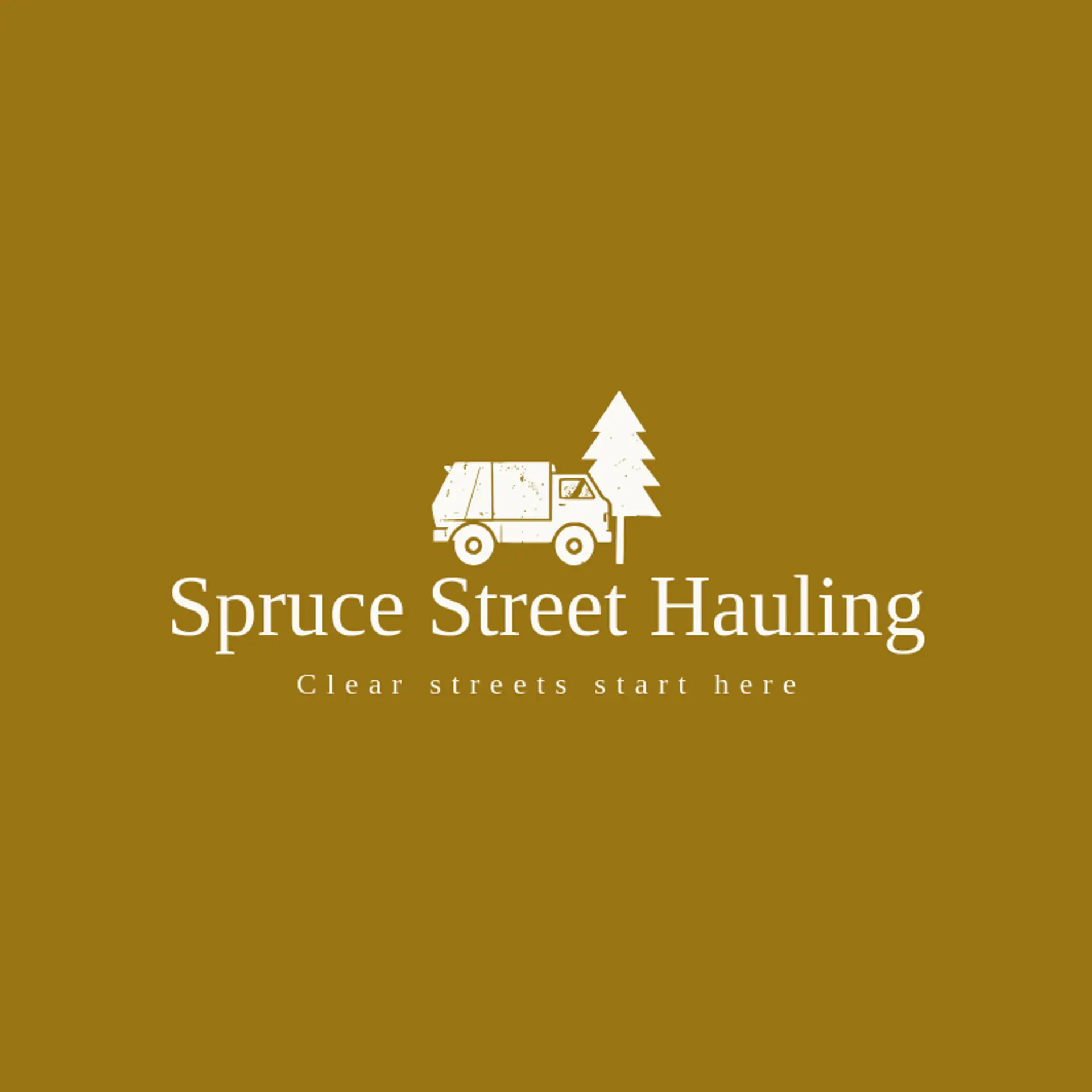 Spruce Street Hauling logo for garbage