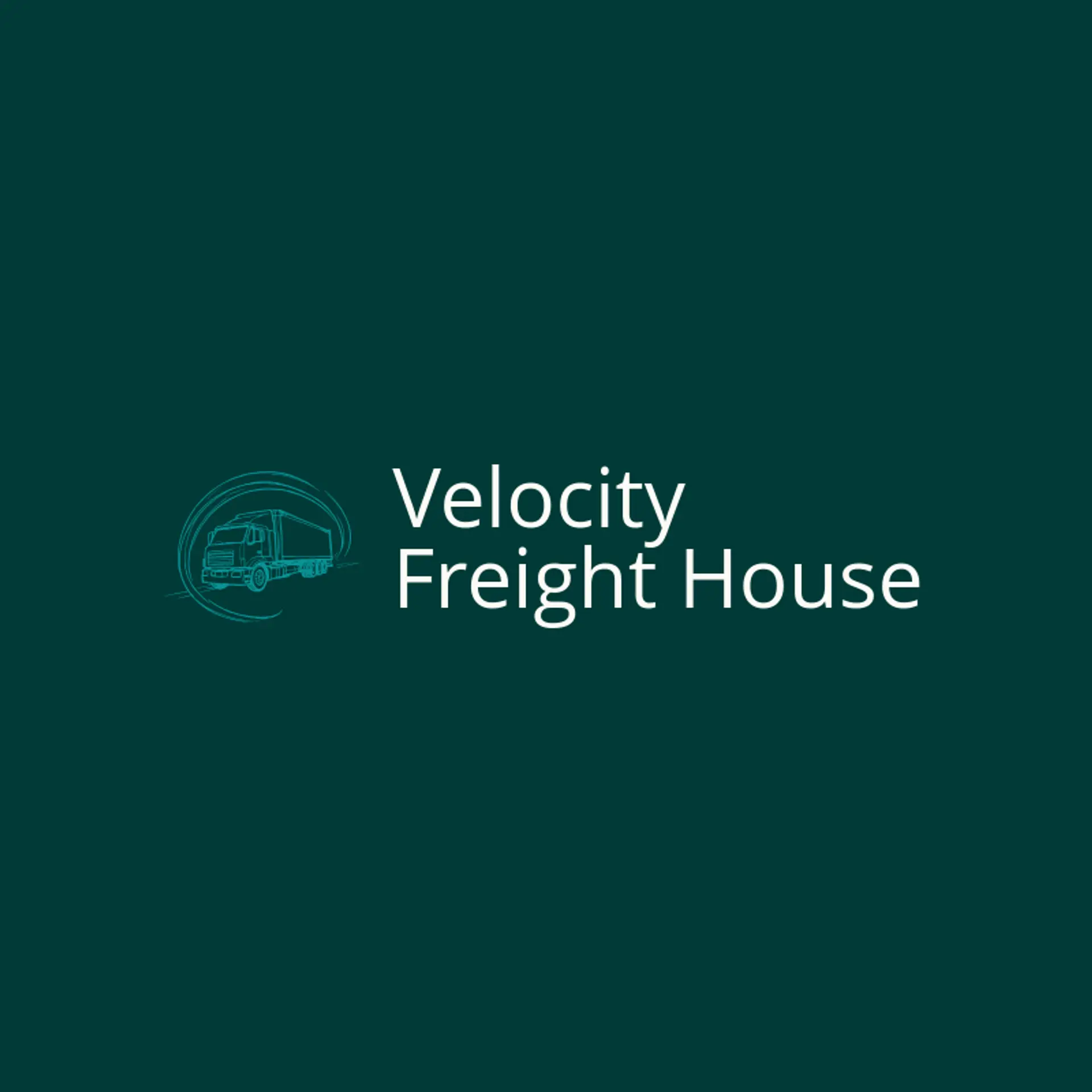 Velocity Freight House logo for trucking company