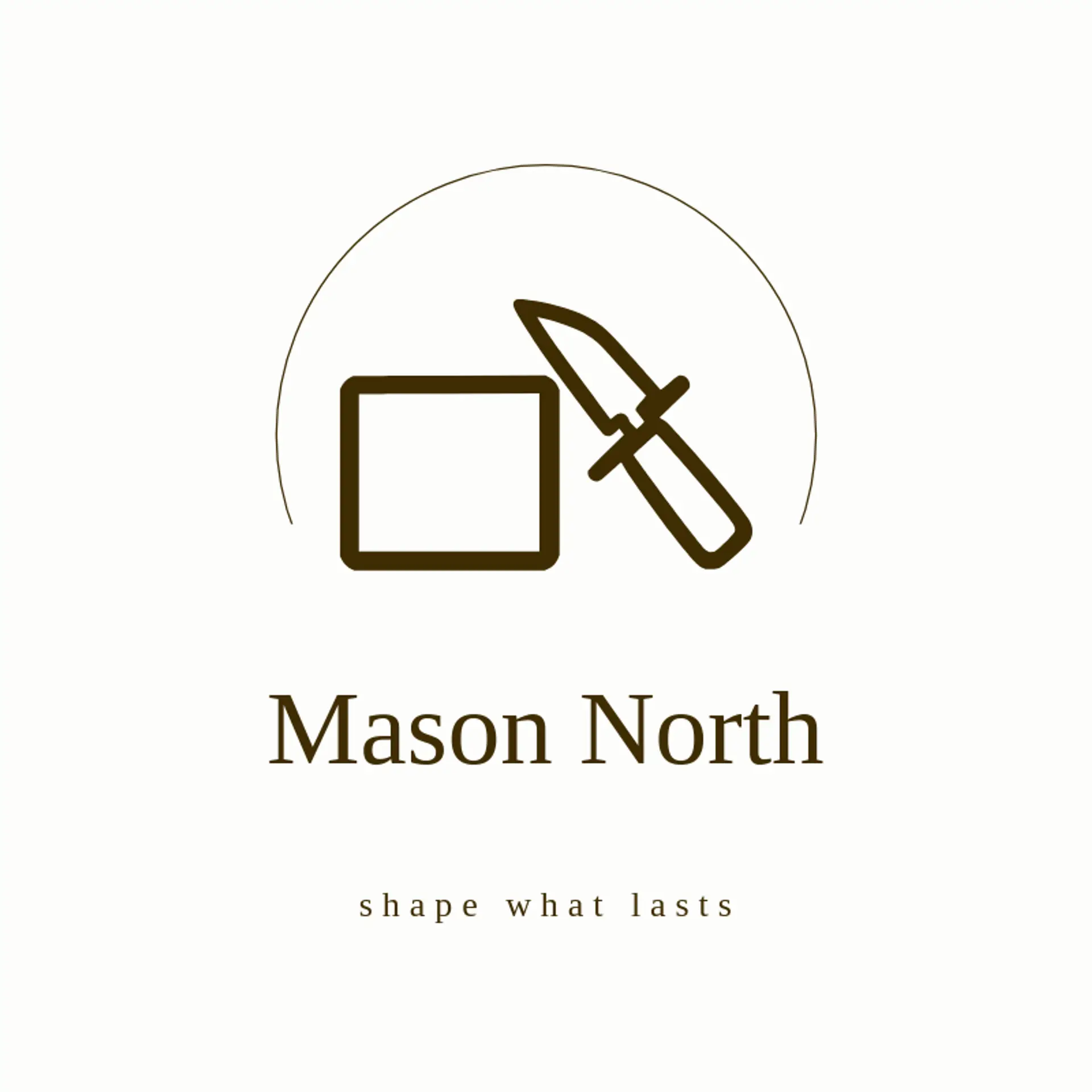 Mason North logo for stone