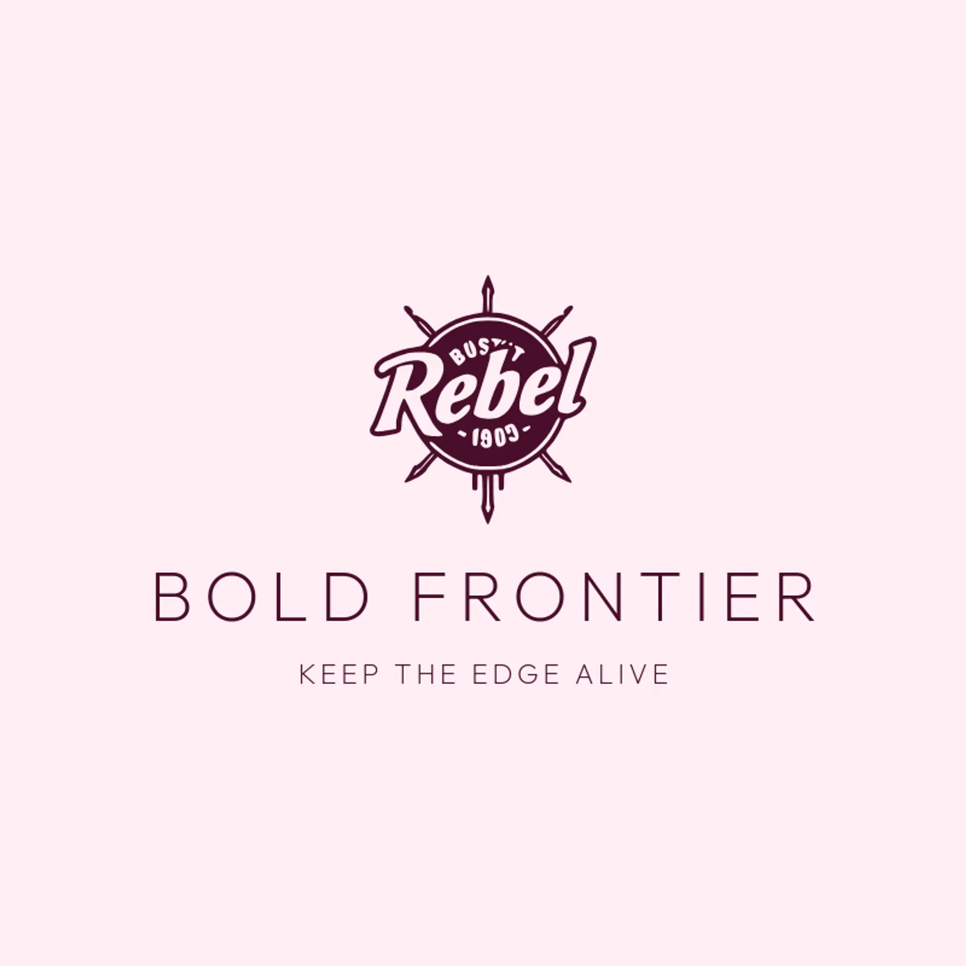 Bold Frontier logo for rebel