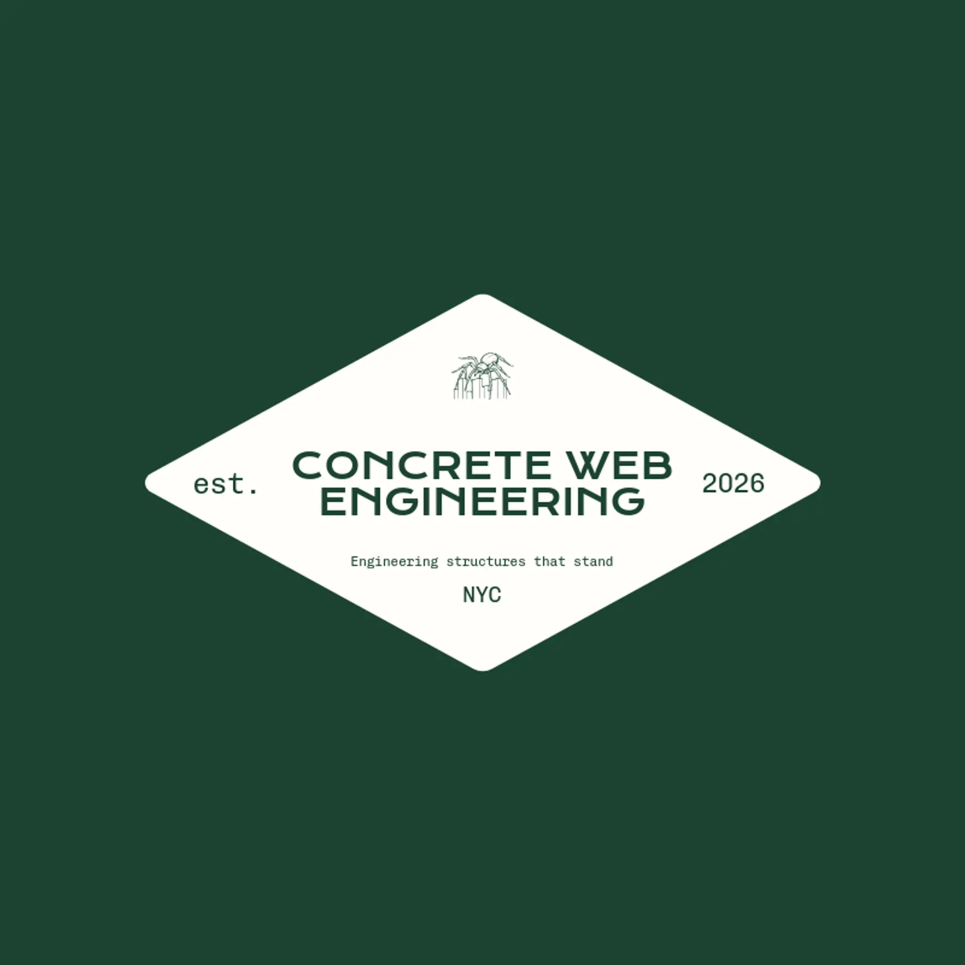 Concrete Web Engineering logo for spider