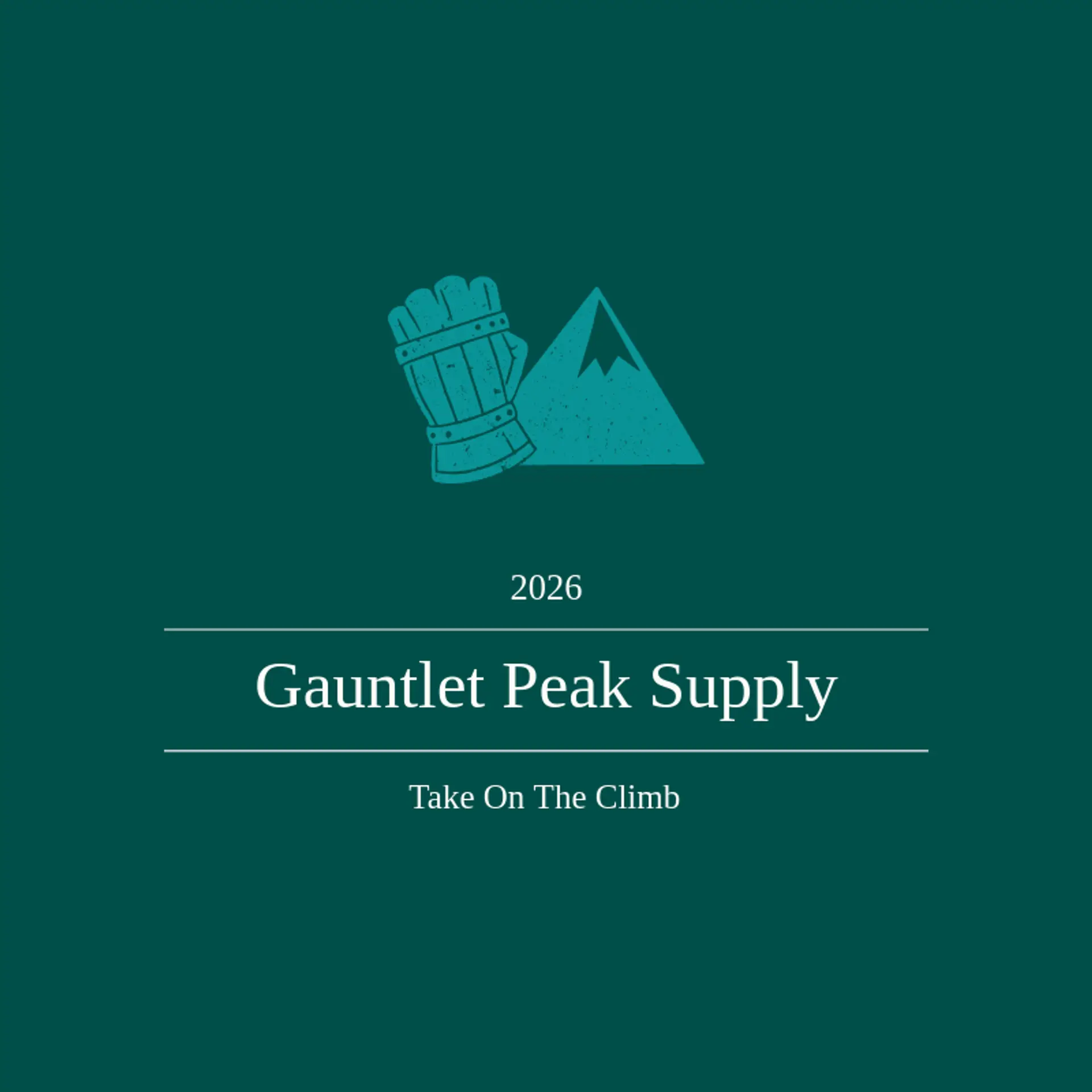 Gauntlet Peak Supply logo for knight