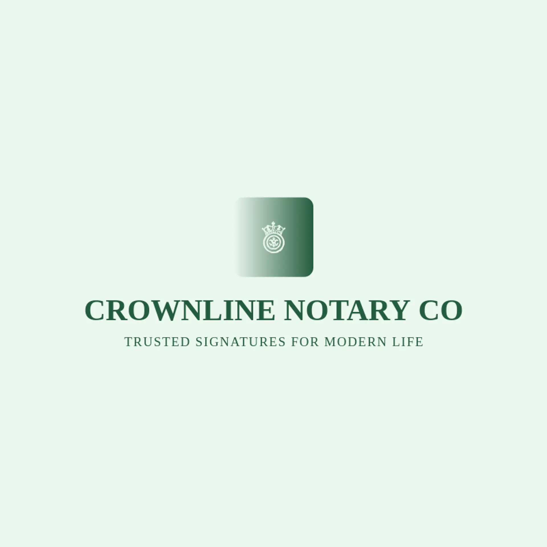 Crownline Notary Co logo for notary public
