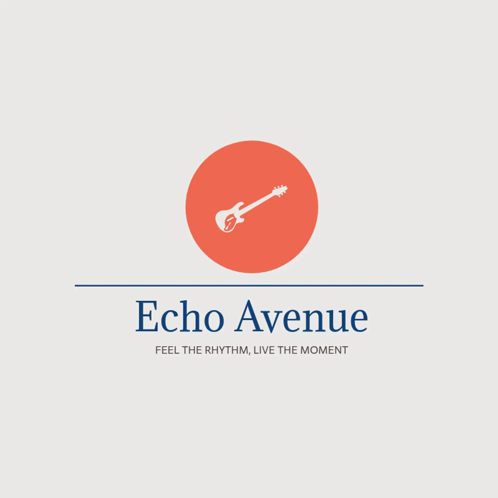 EchoHarmonics logo for music band