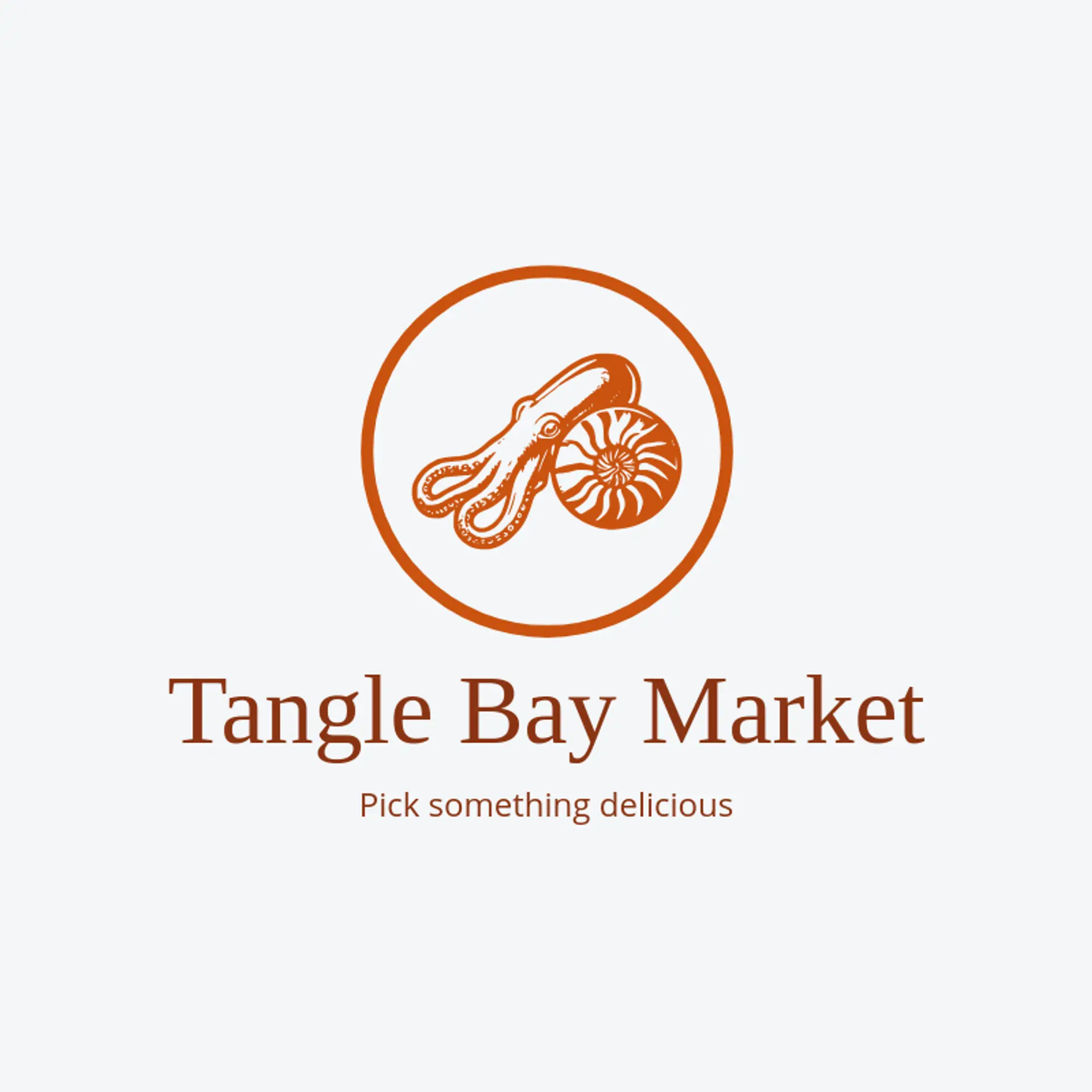 Tangle Bay Market logo for squid
