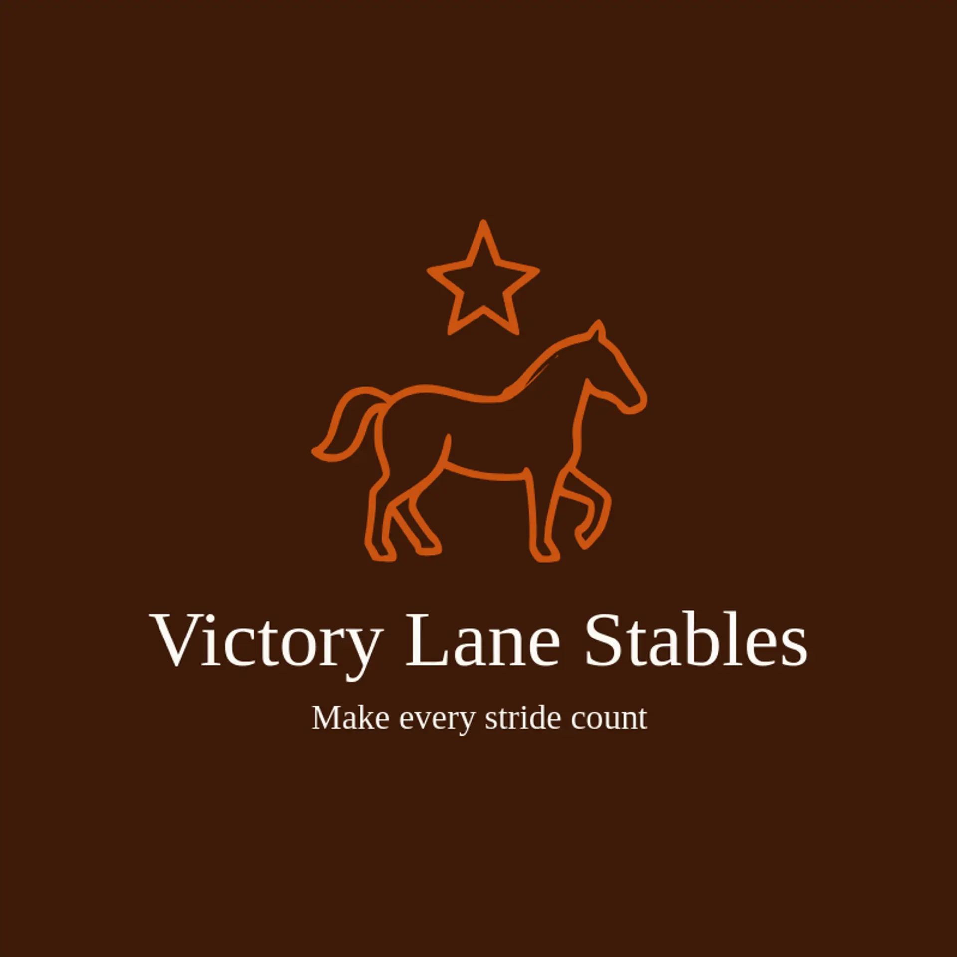 Victory Lane Stables logo for horse racing