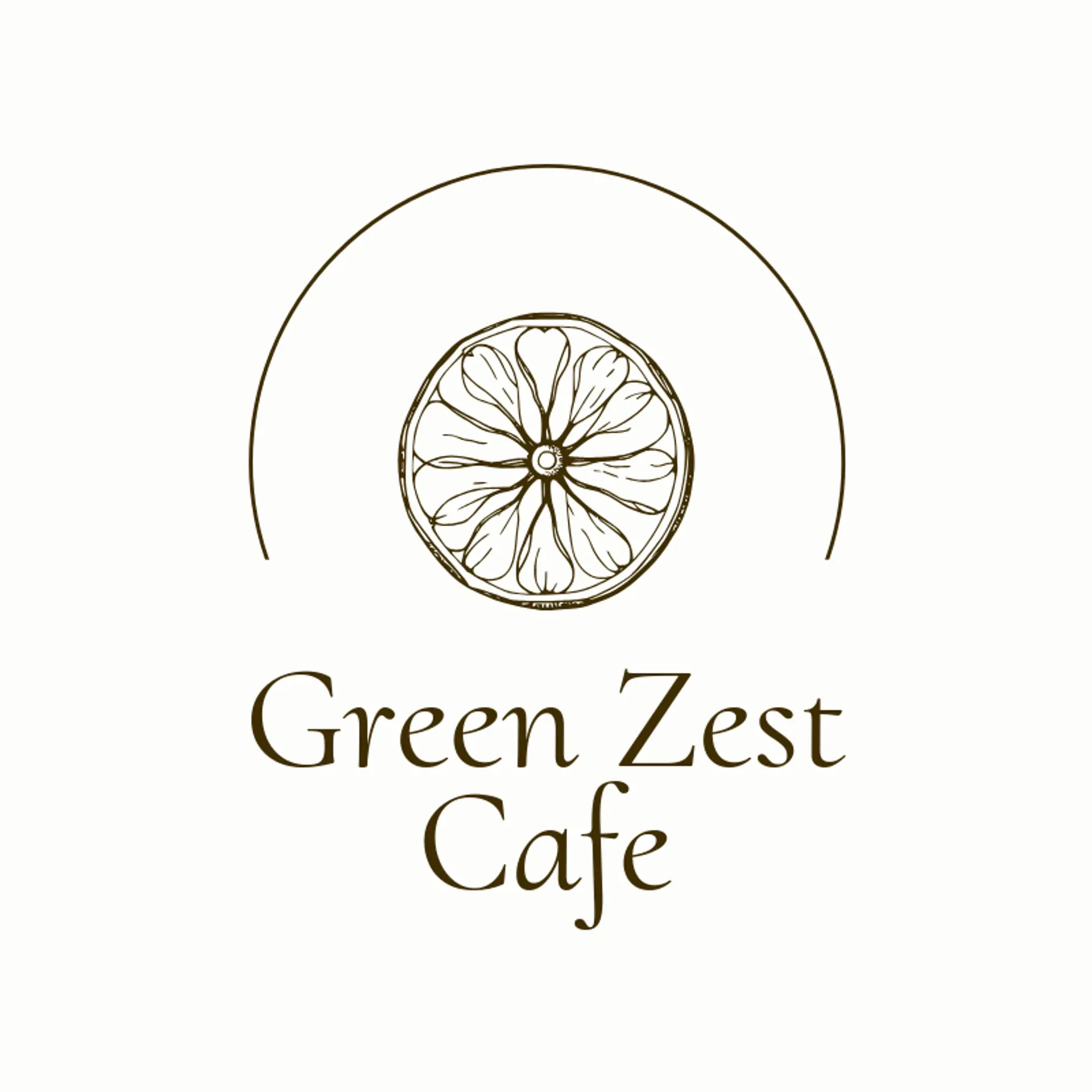 Green Zest Cafe logo for Lime