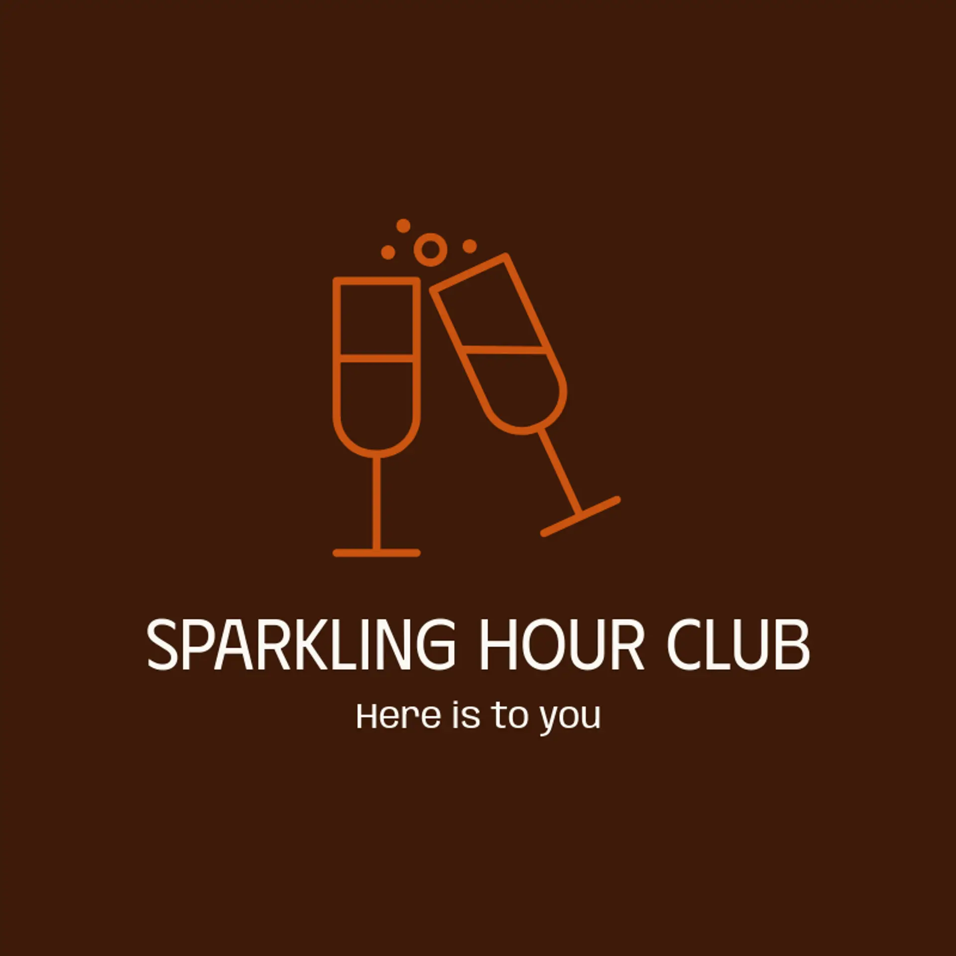 Sparkling Hour Club logo for cheers