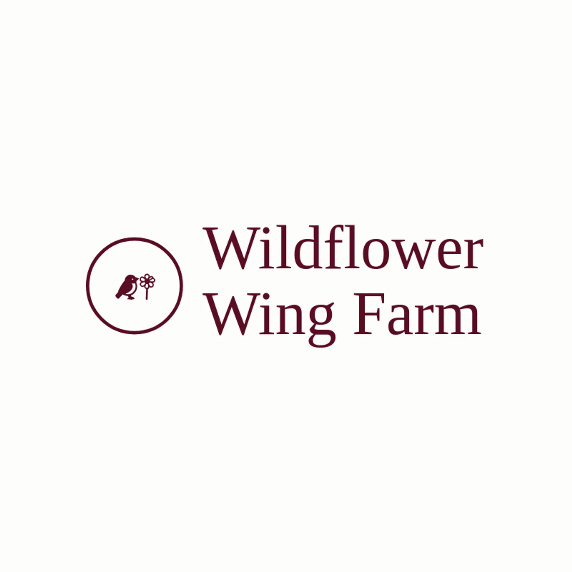 Wildflower Wing Farm logo for sparrow