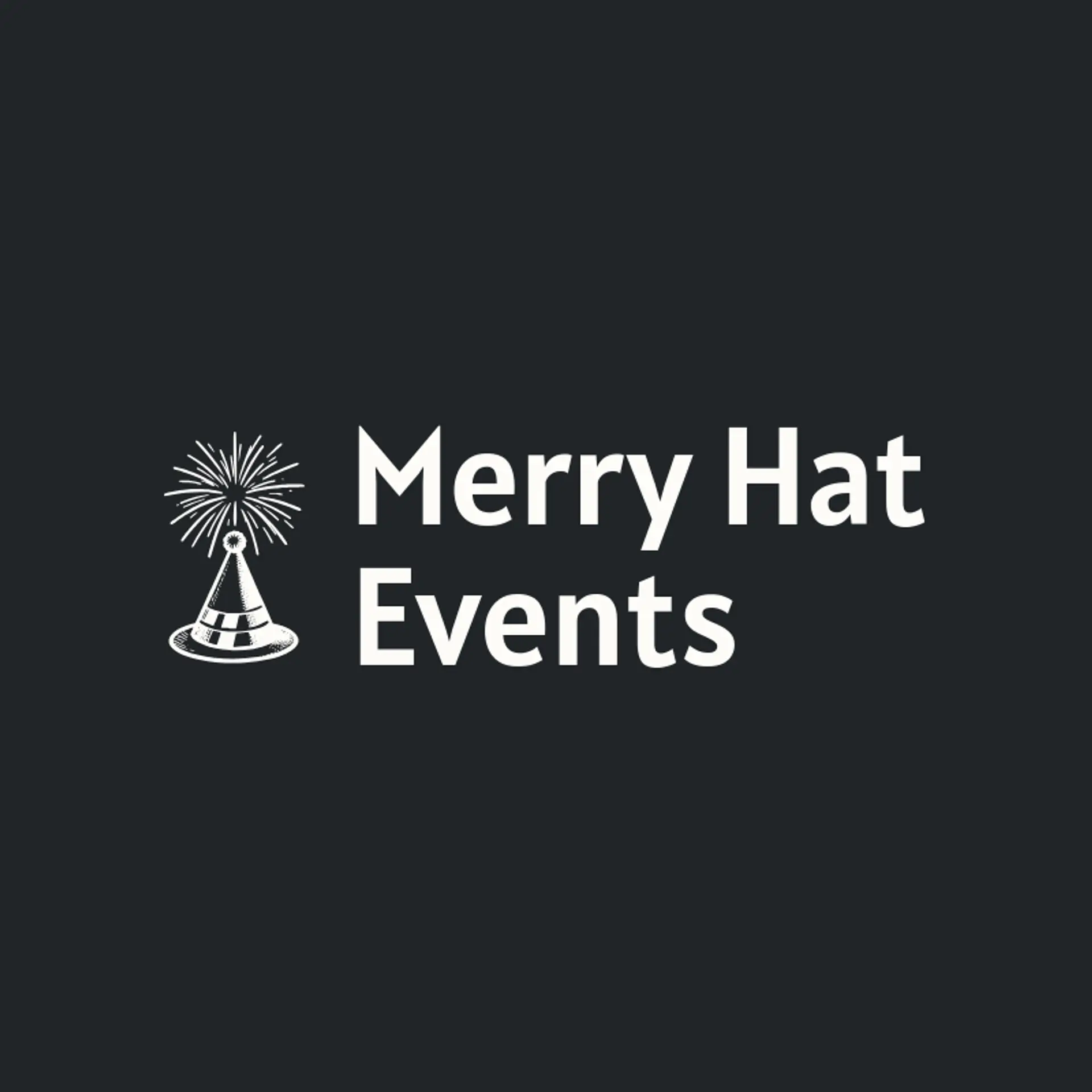 Merry Hat Events logo for birthday