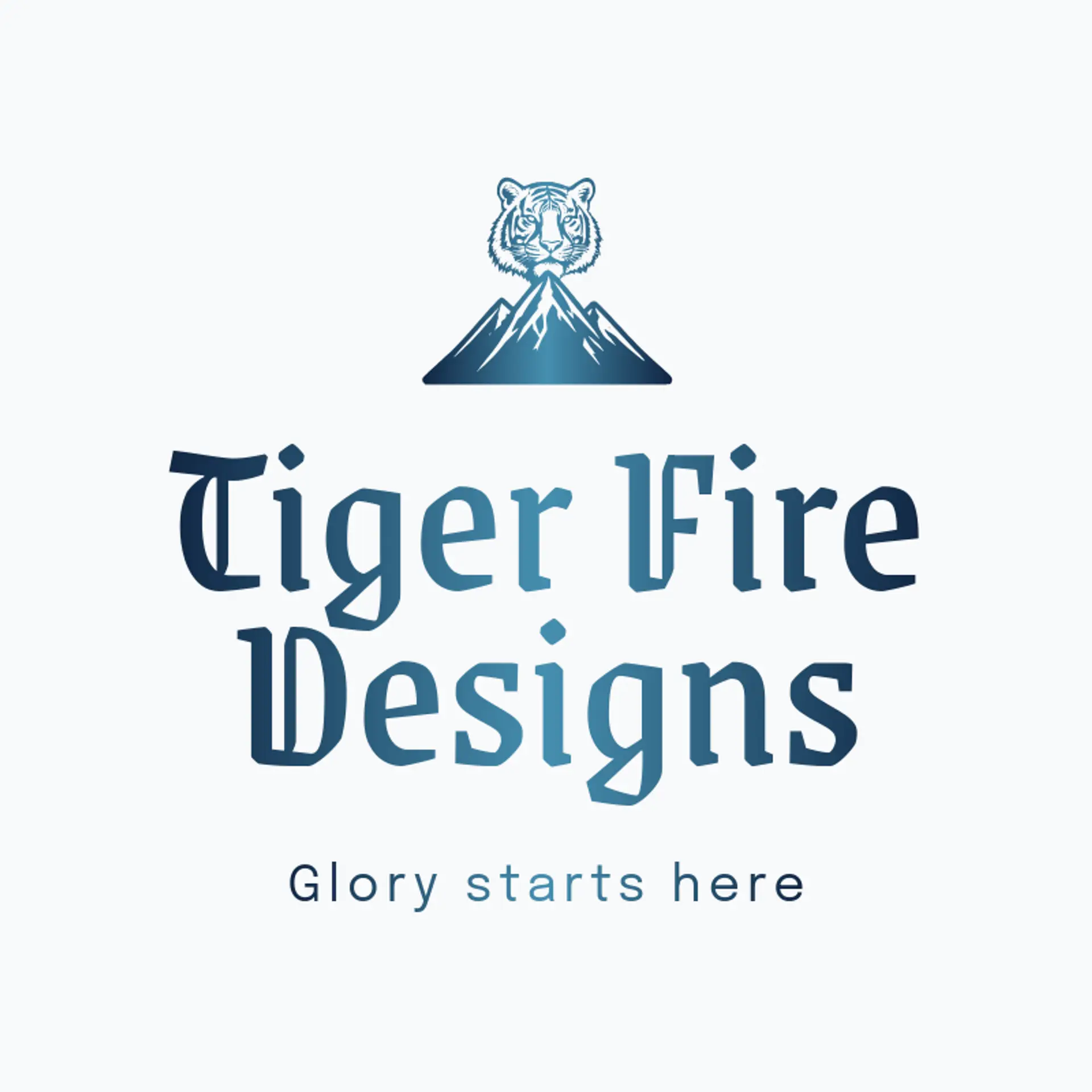 Tiger Fire Designs logo for tiger