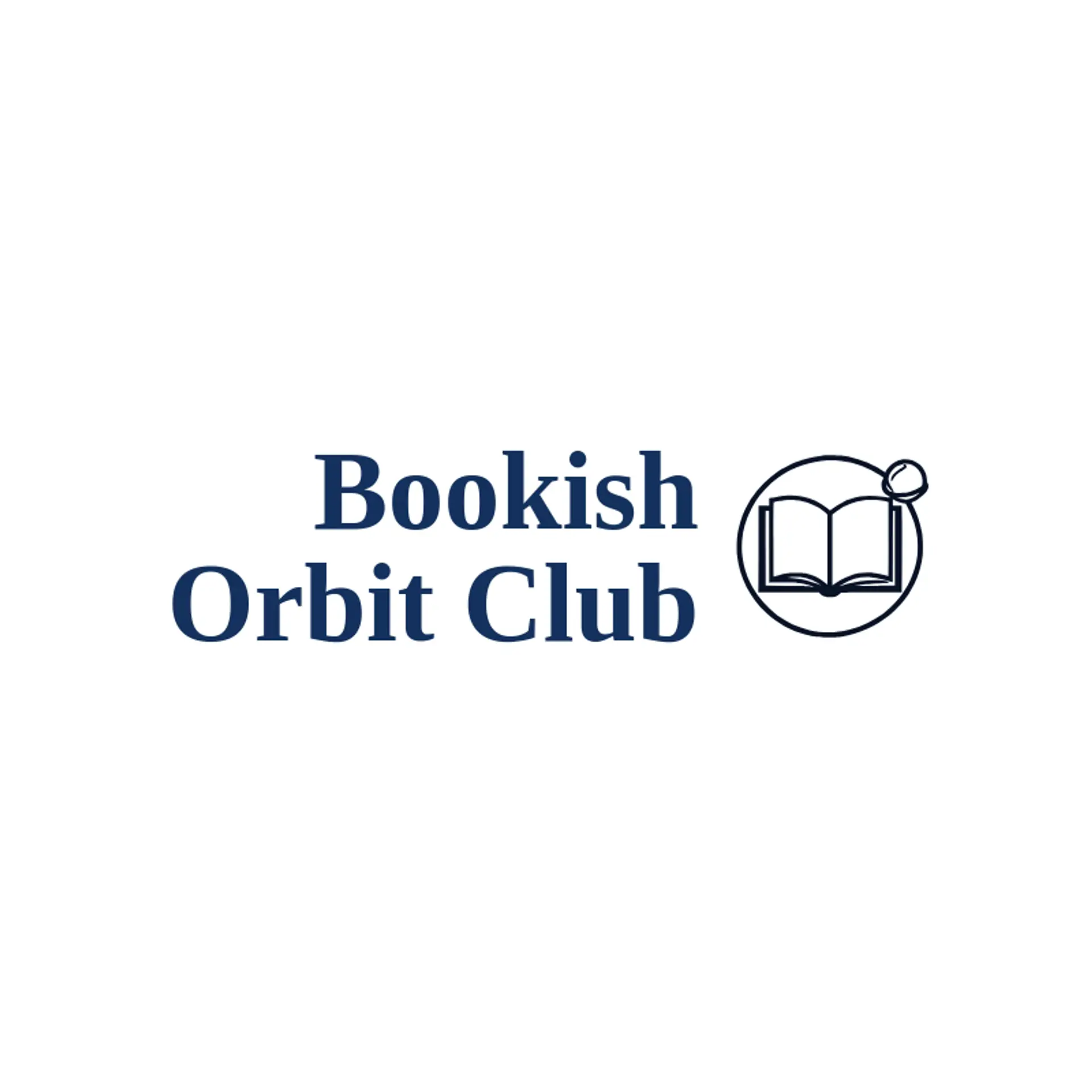 Bookish Orbit Club logo for nerd
