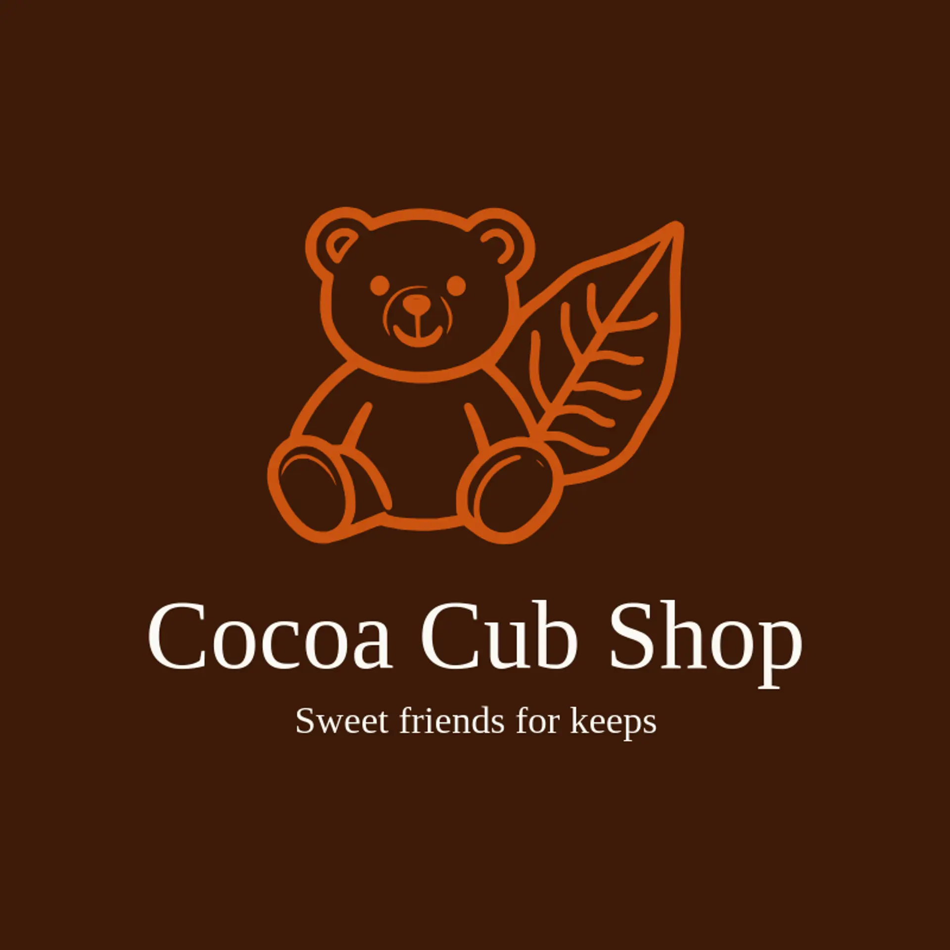 Cocoa Cub Shop logo for teddy bear