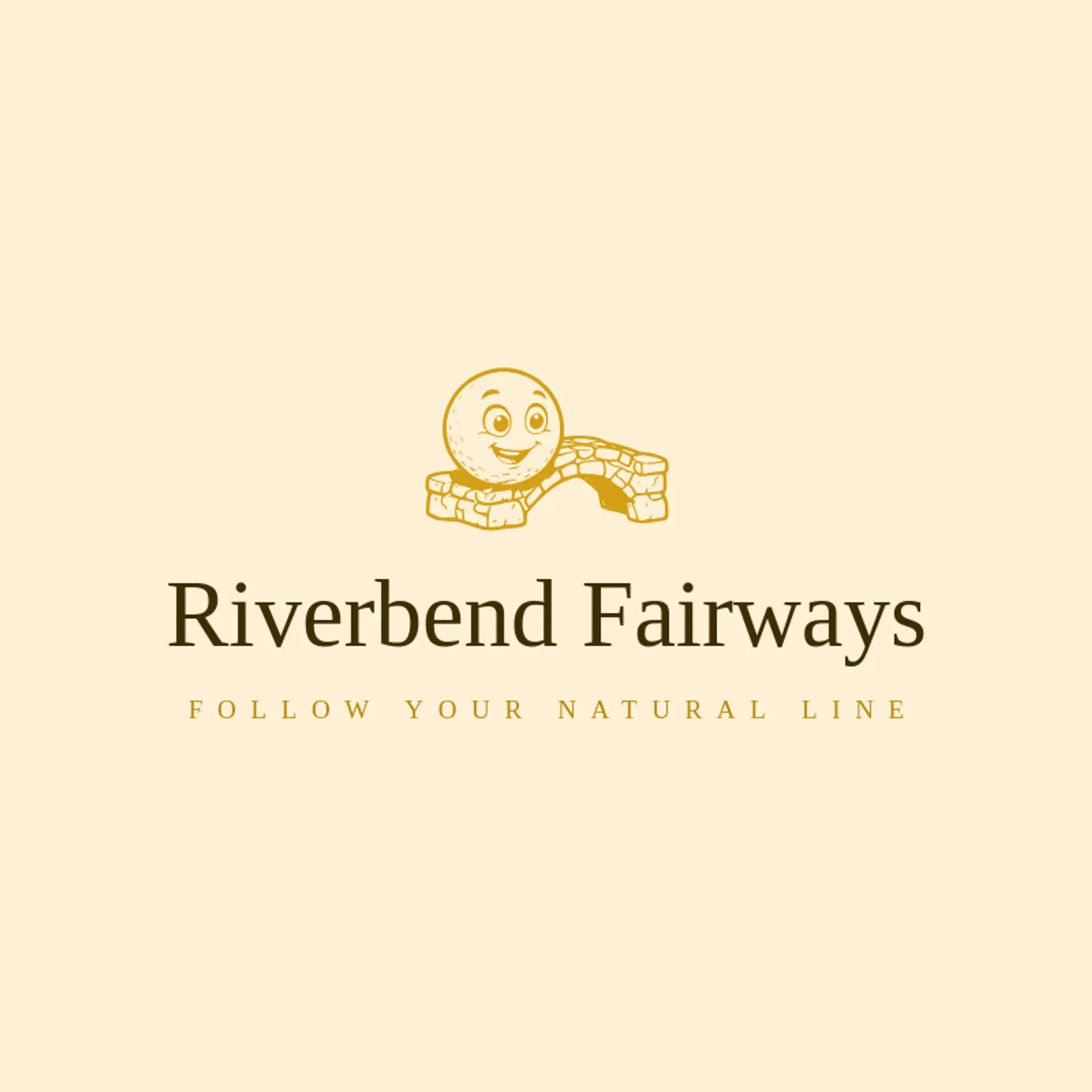 Riverbend Fairways logo for golf ball