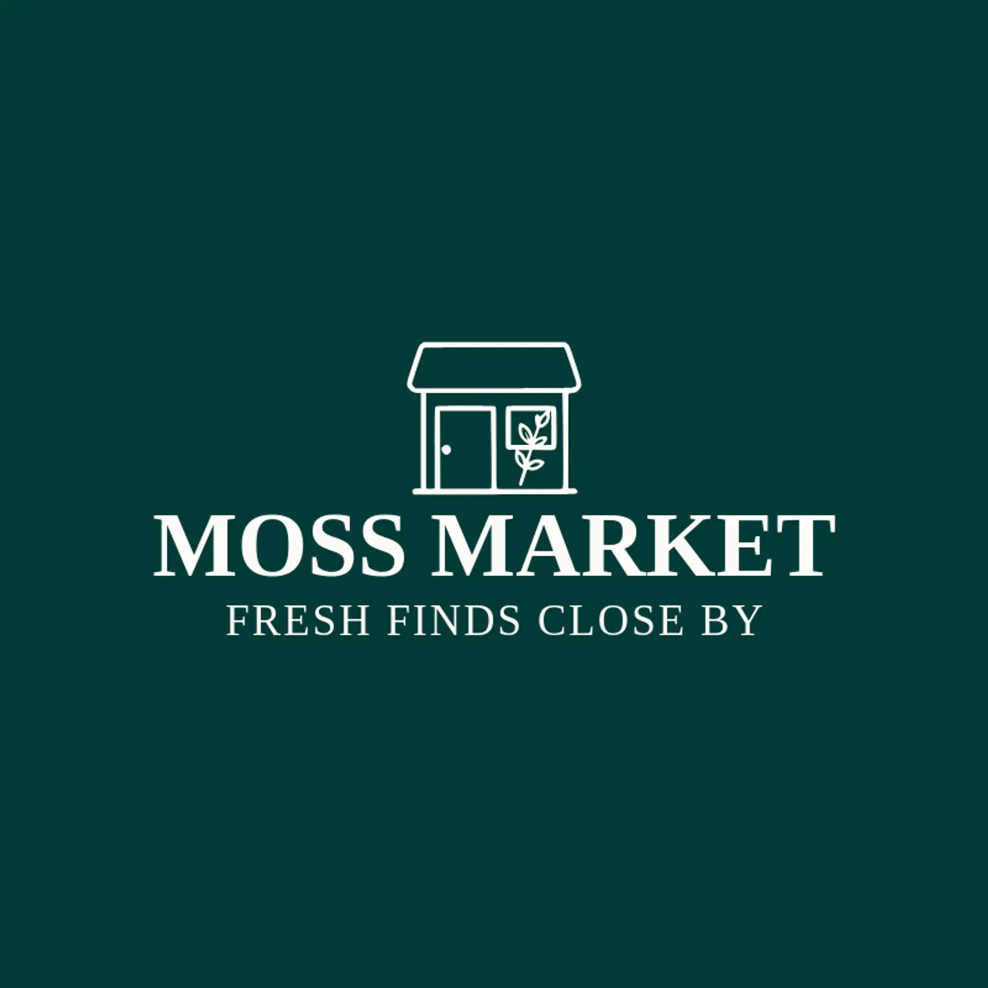 Moss Market logo for small business