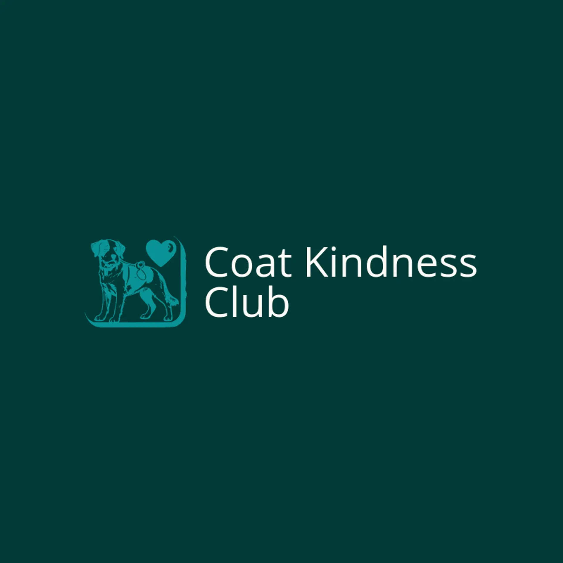 Coat Kindness Club logo for dog grooming