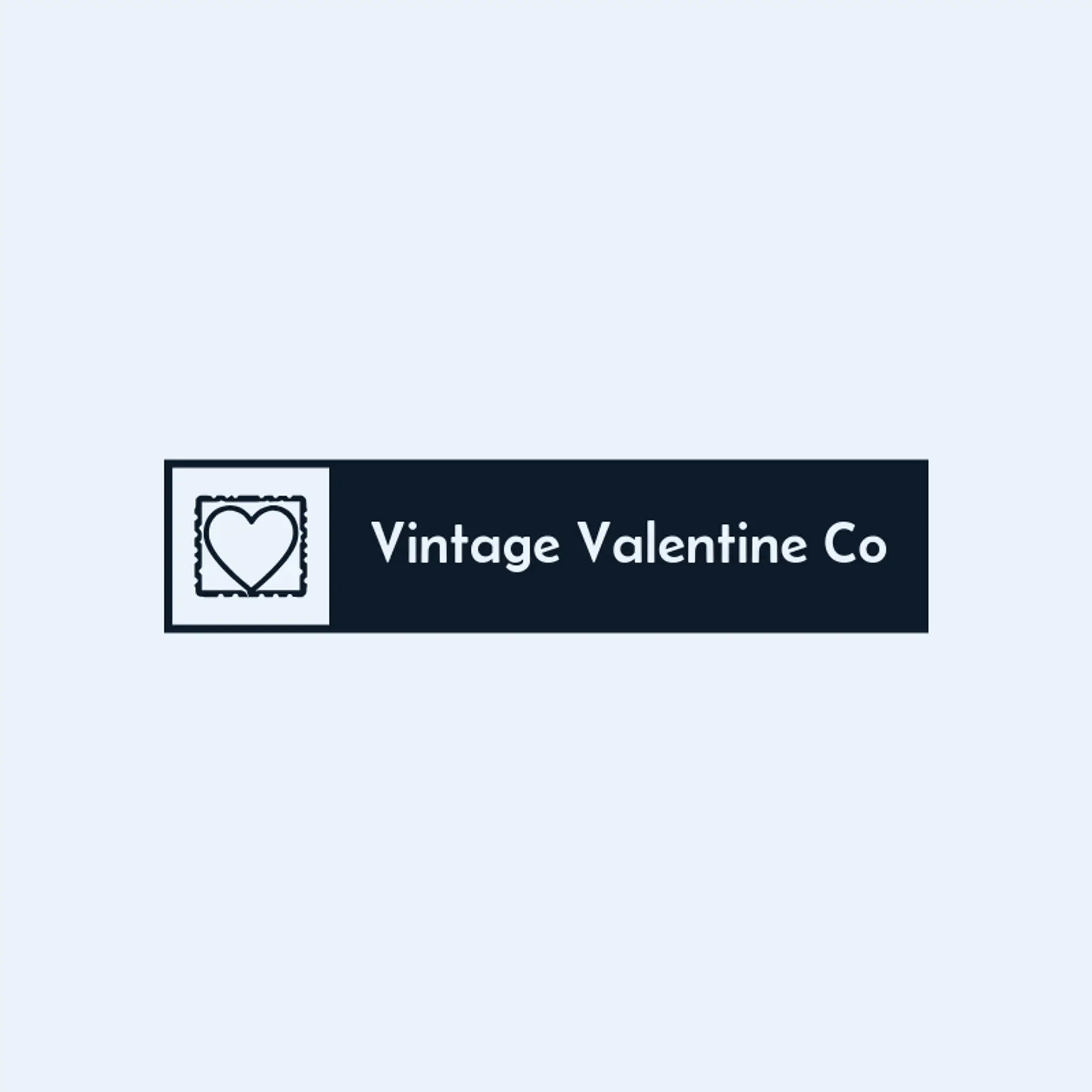 Vintage Valentine Co logo for heart