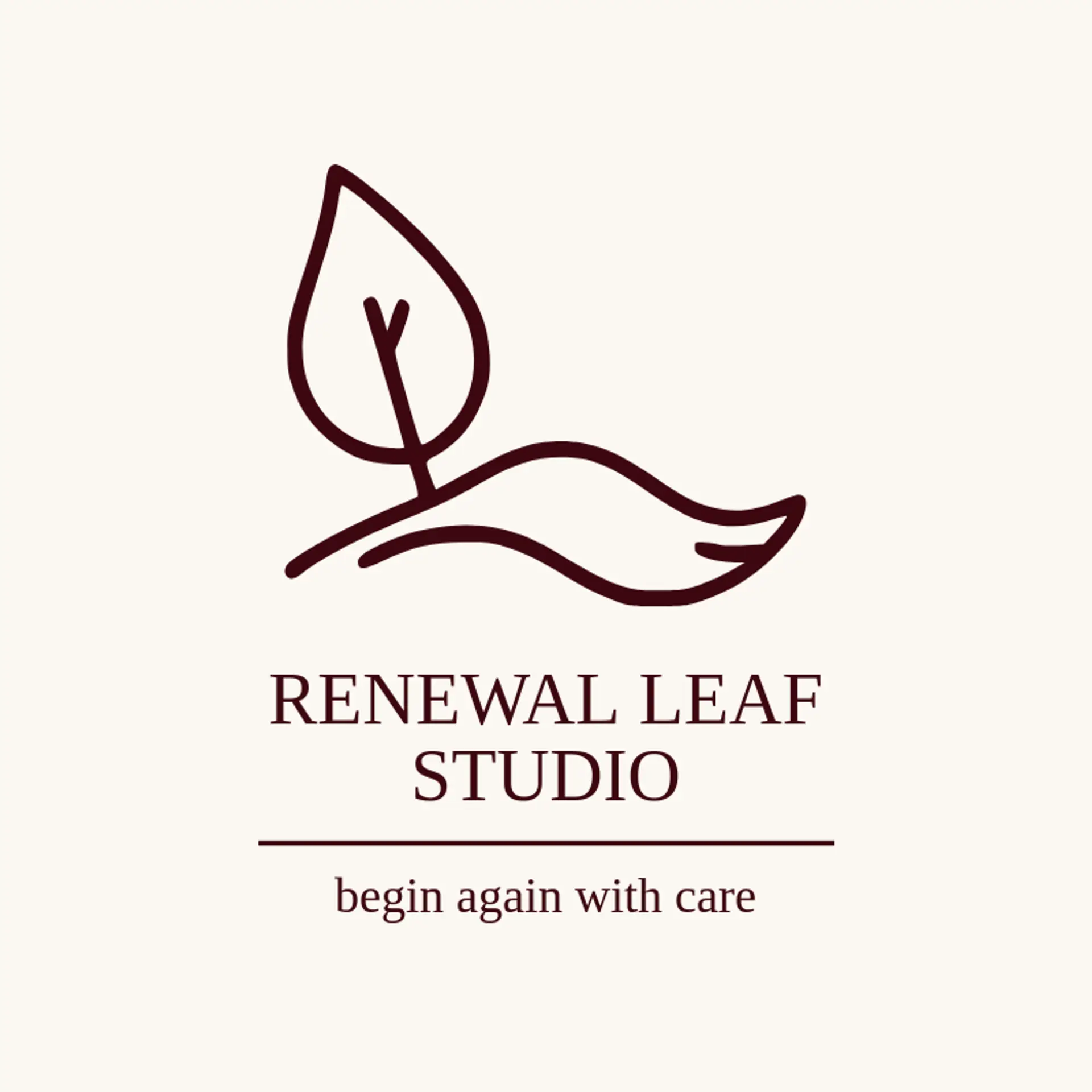 Renewal Leaf Studio logo for therapy