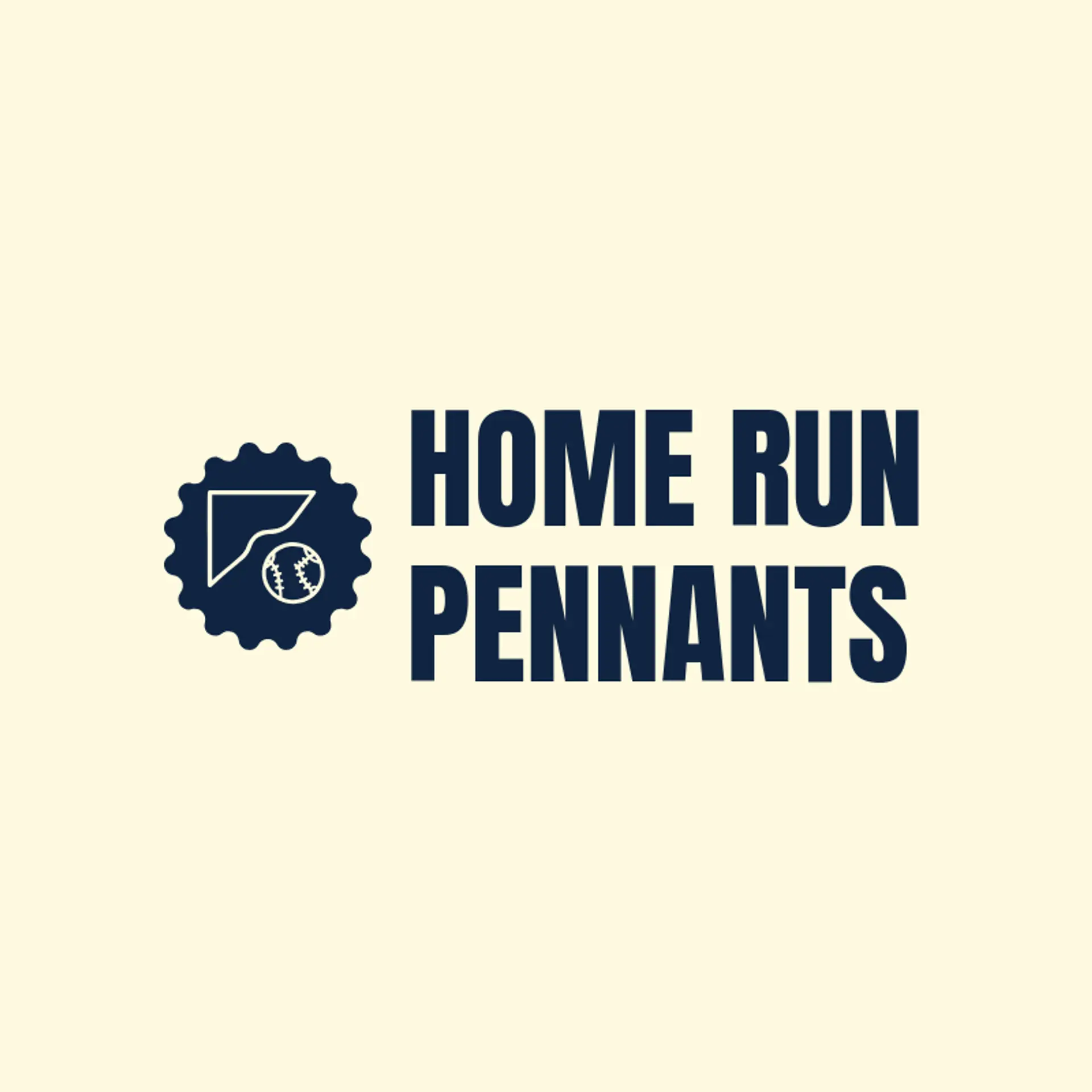 Home Run Pennants logo for baseball hat