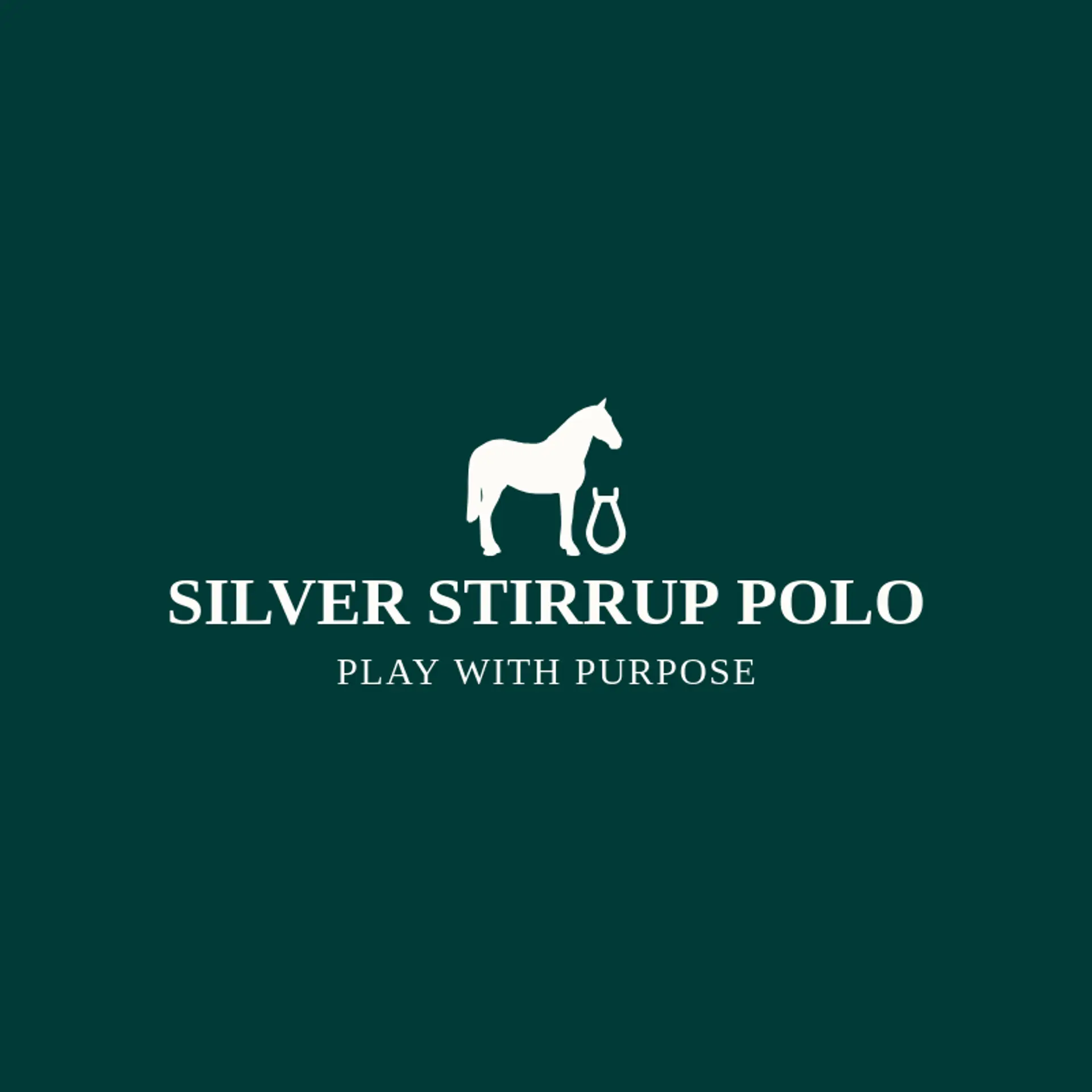 Silver Stirrup Polo logo for polo