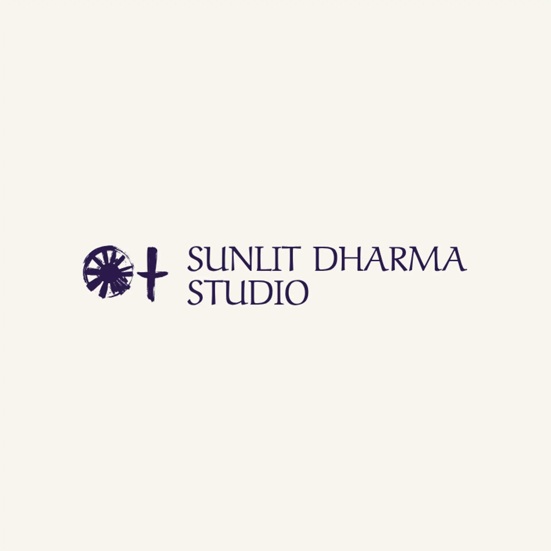Sunlit Dharma Studio logo for trishul
