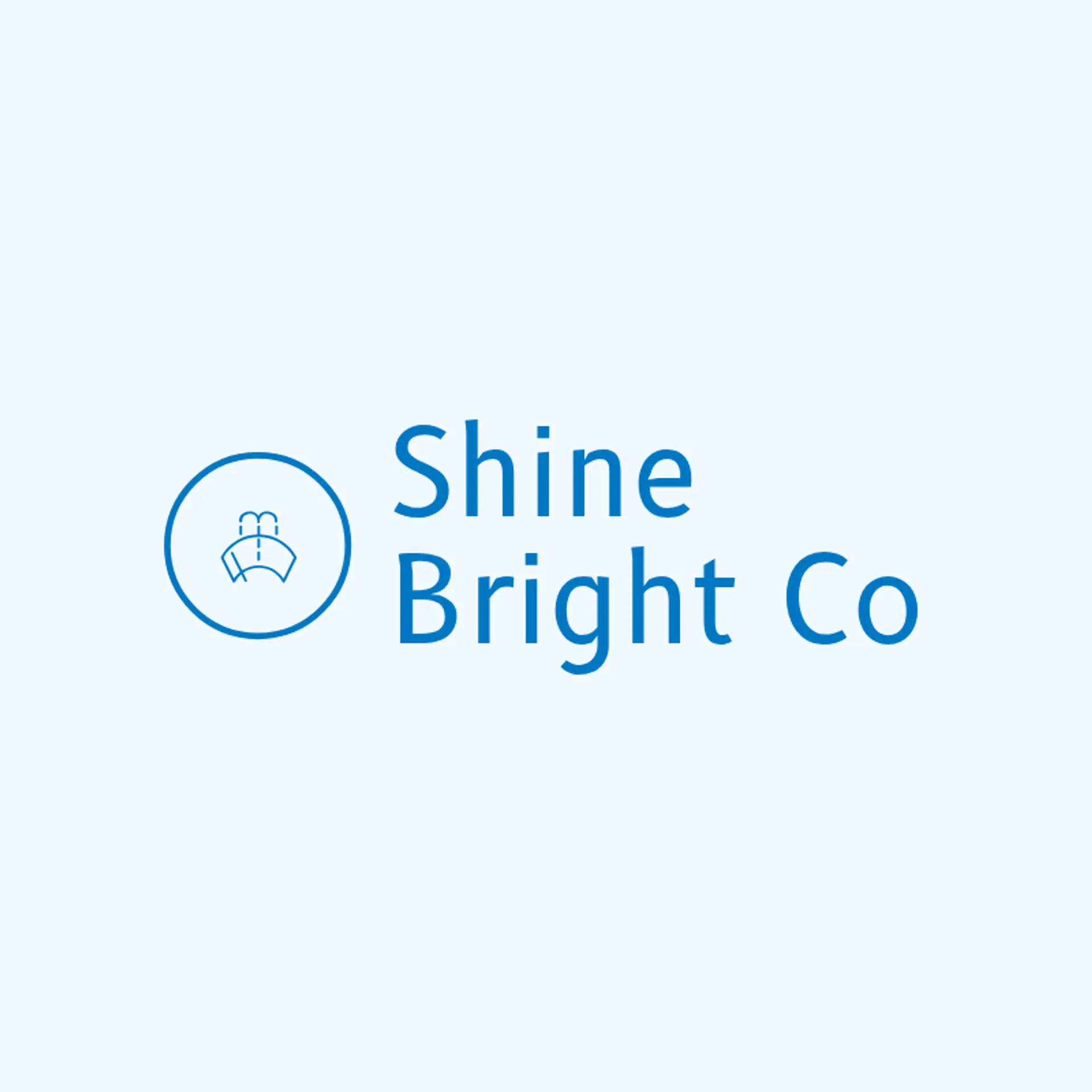 Shine Bright Co logo for cleaning services