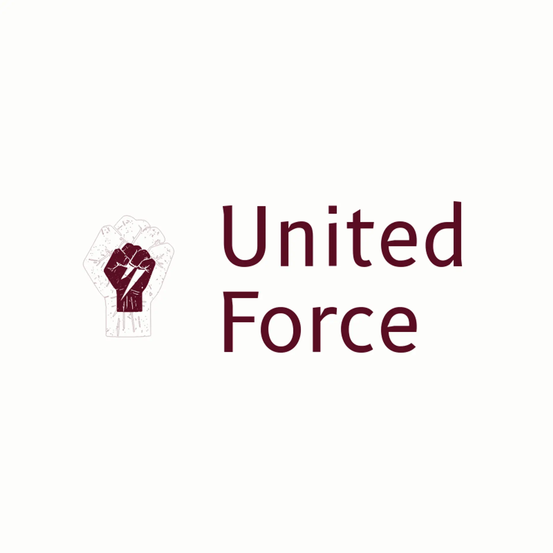 United Force logo for superhero