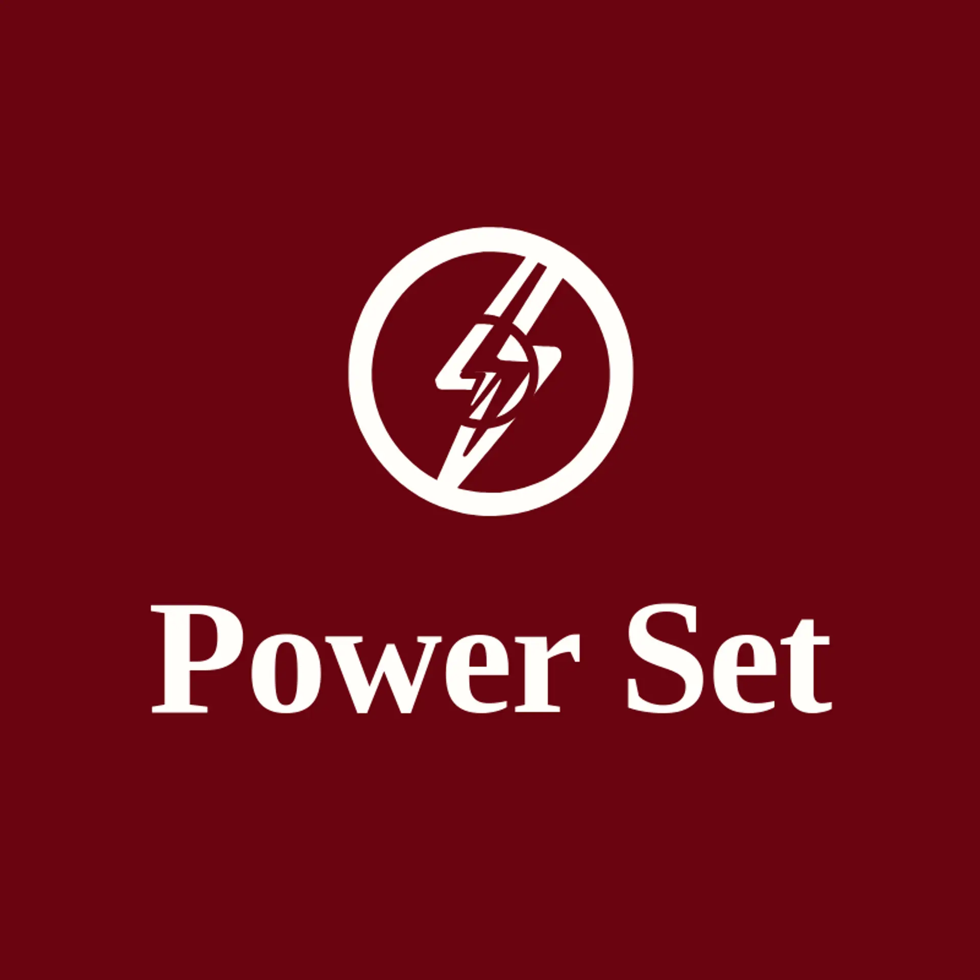 Power Set logo for tennis