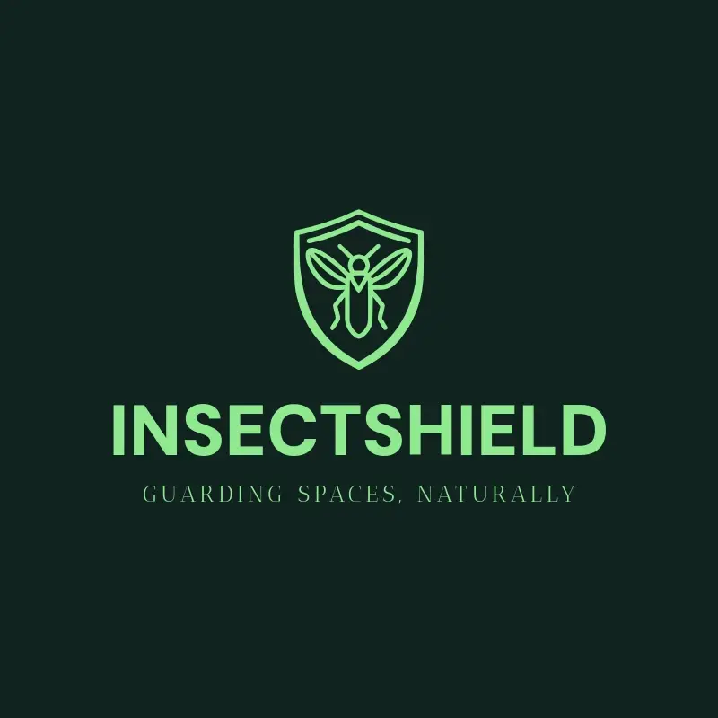 The pest control name InsectShield as a branded logo with a single color icon