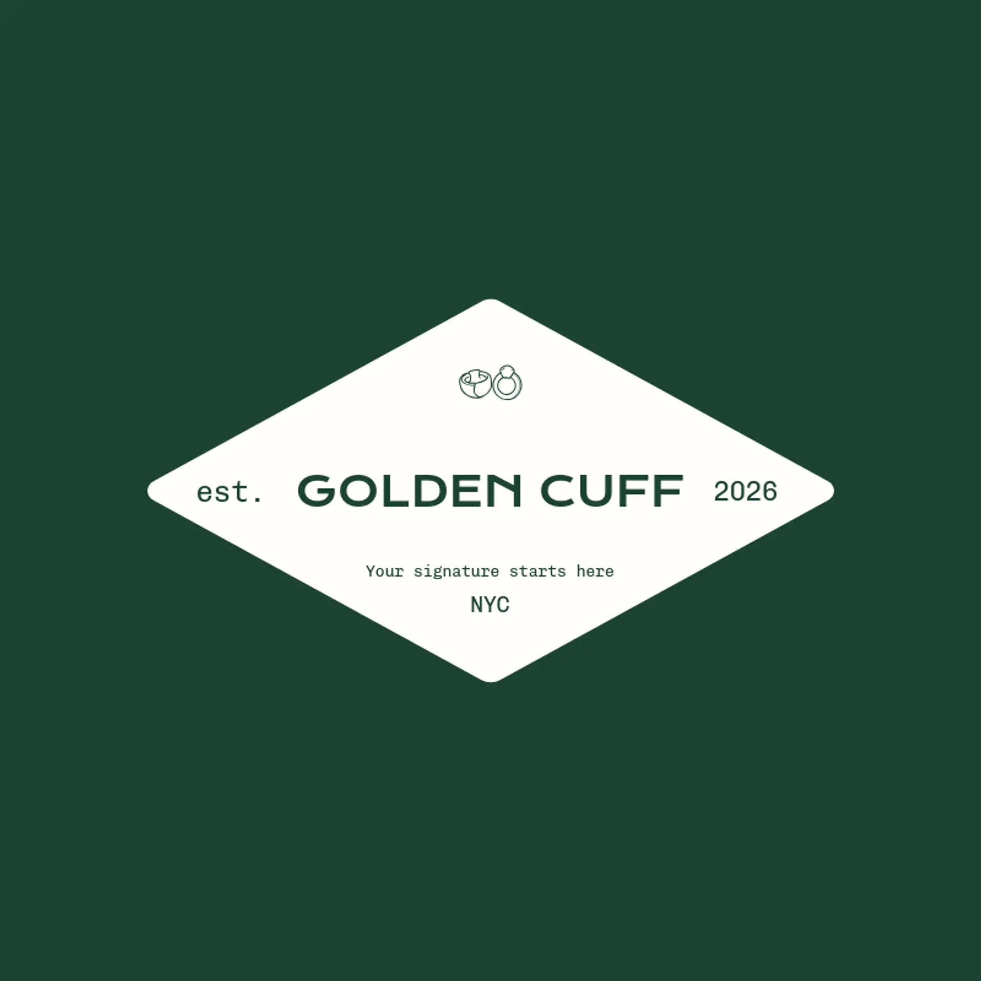 Golden Cuff logo for ring