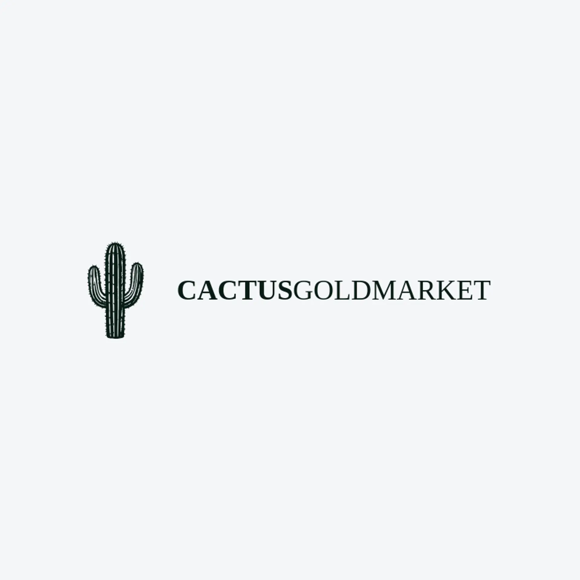 Cactus Gold Market logo for sunset