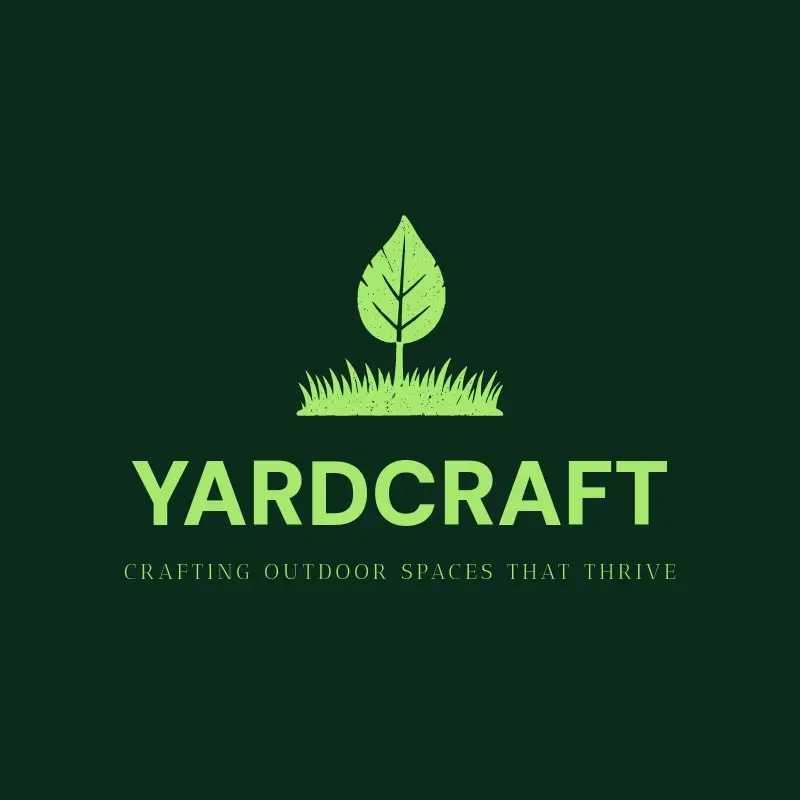 The lawn care name YardCraft as a branded logo with a single color icon