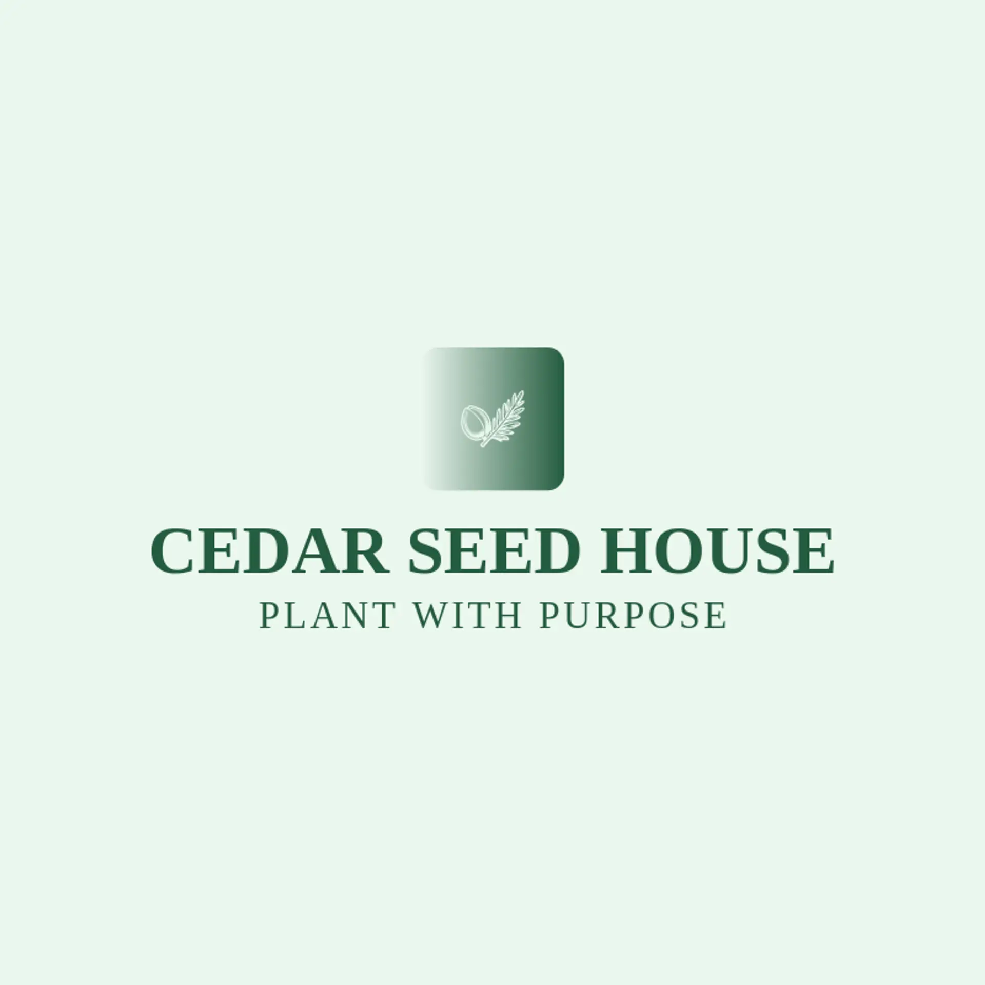 Cedar Seed House logo for seed