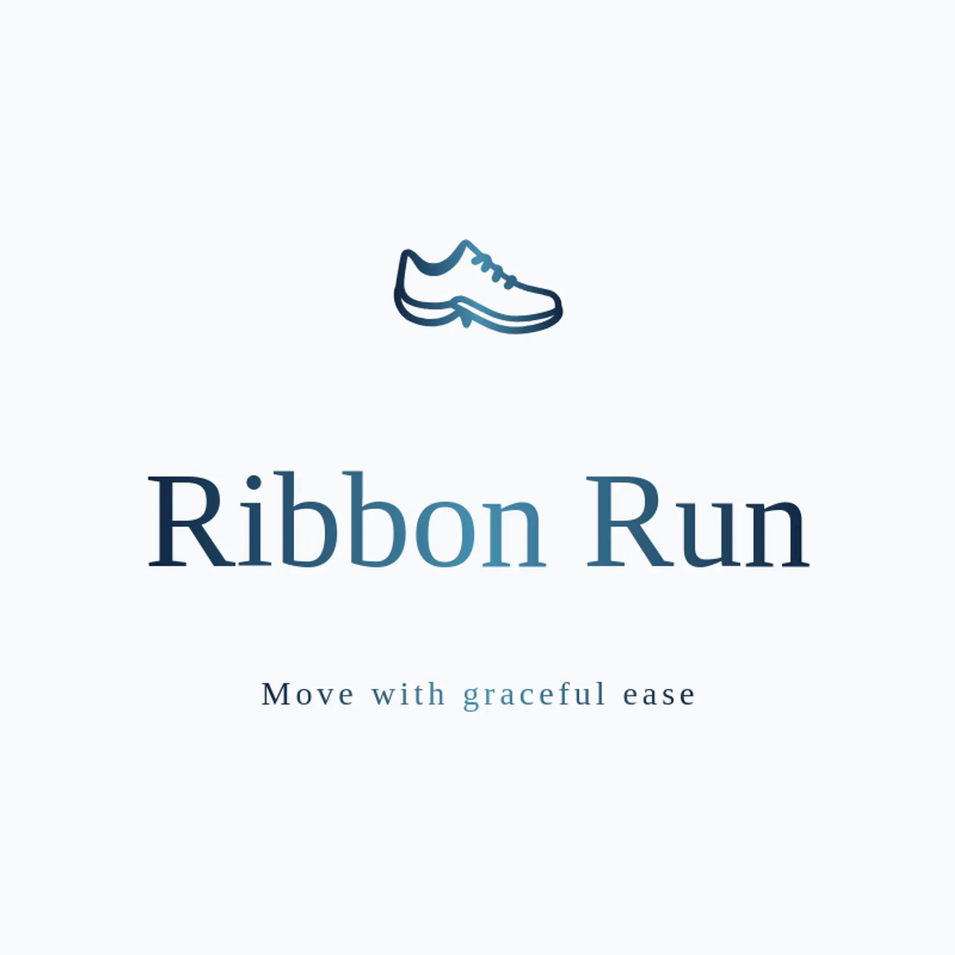 Ribbon Run logo for shoe