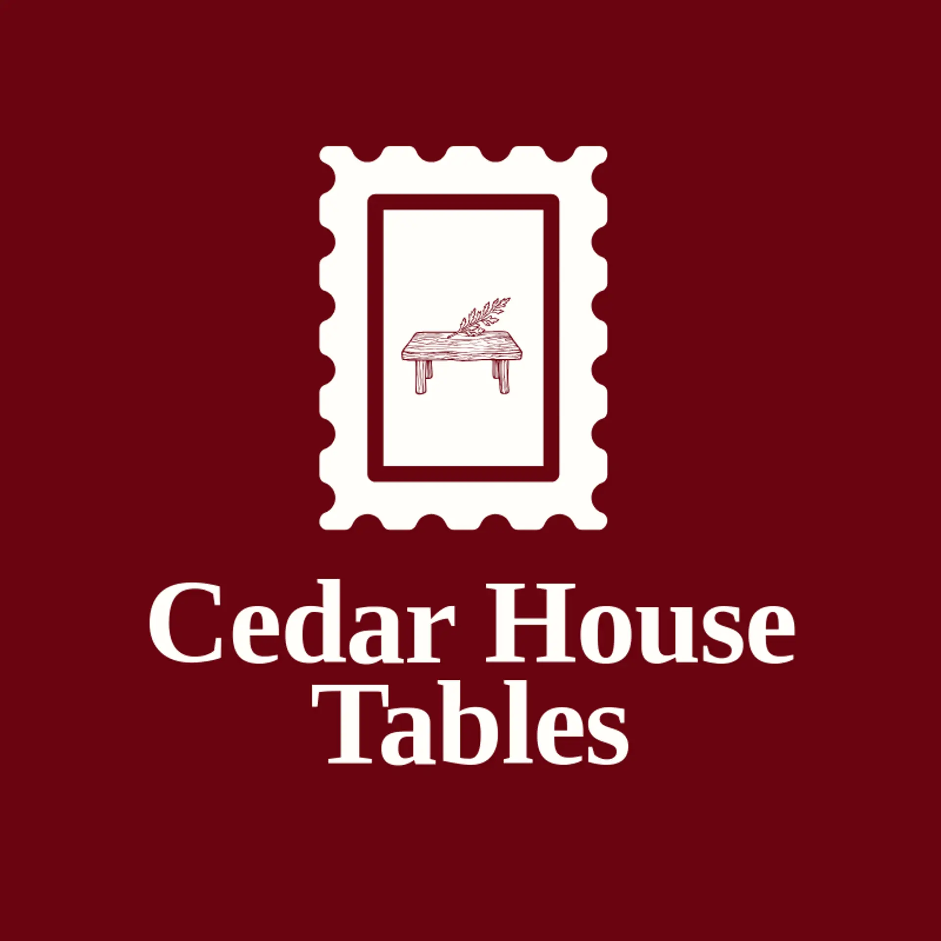 Cedar House Tables logo for table