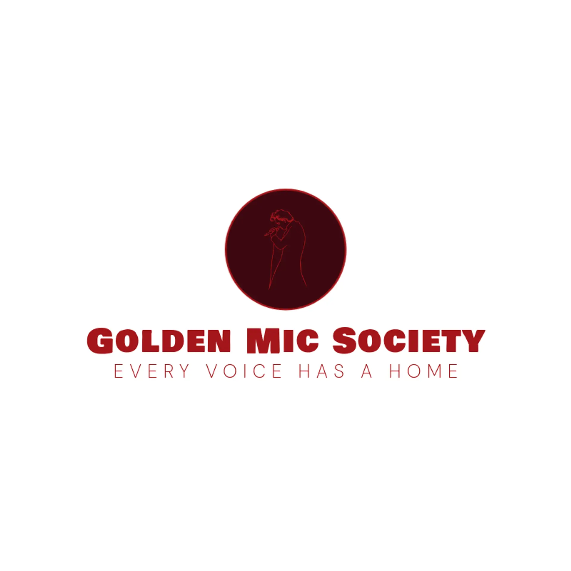 Golden Mic Society logo for singer