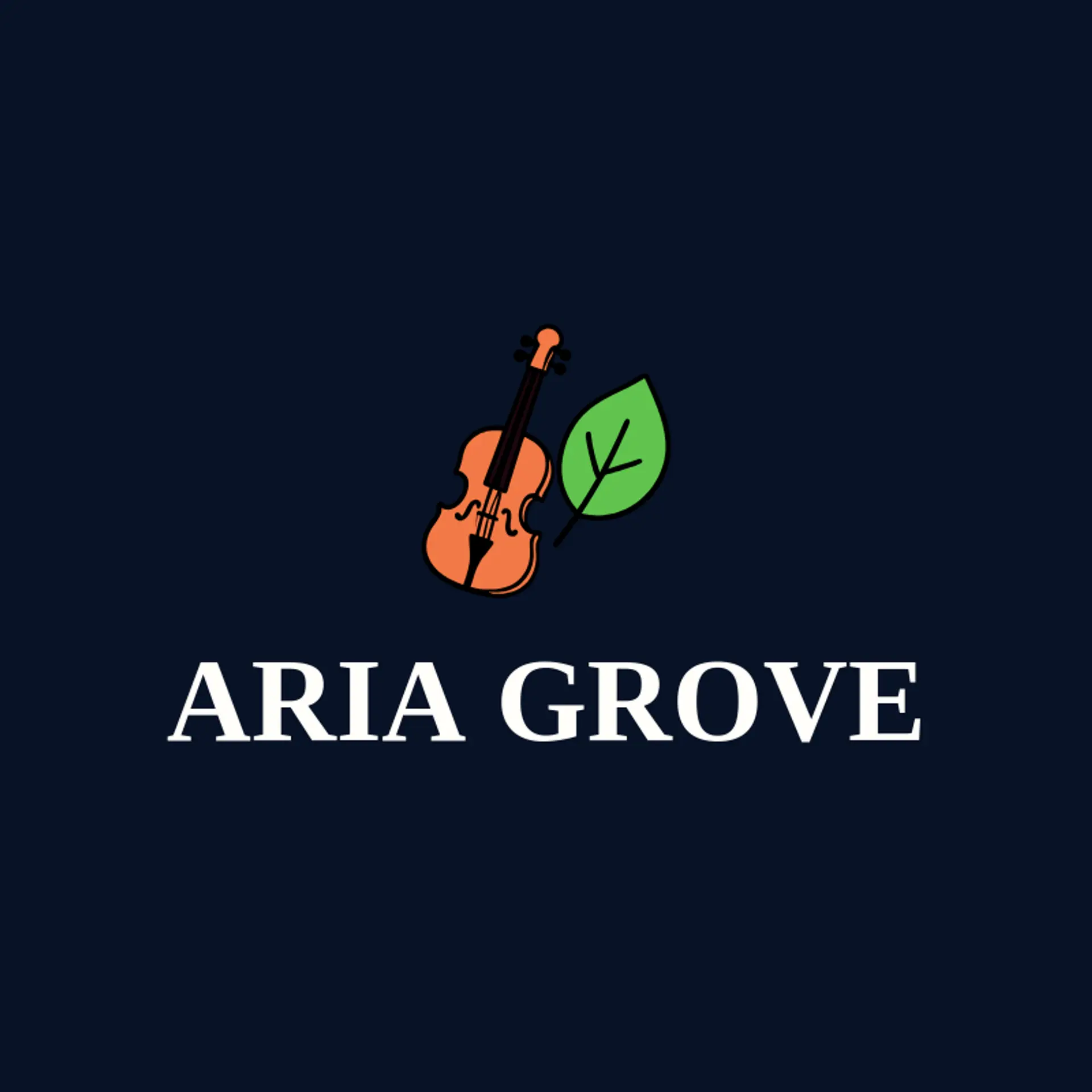 Aria Grove logo for violin