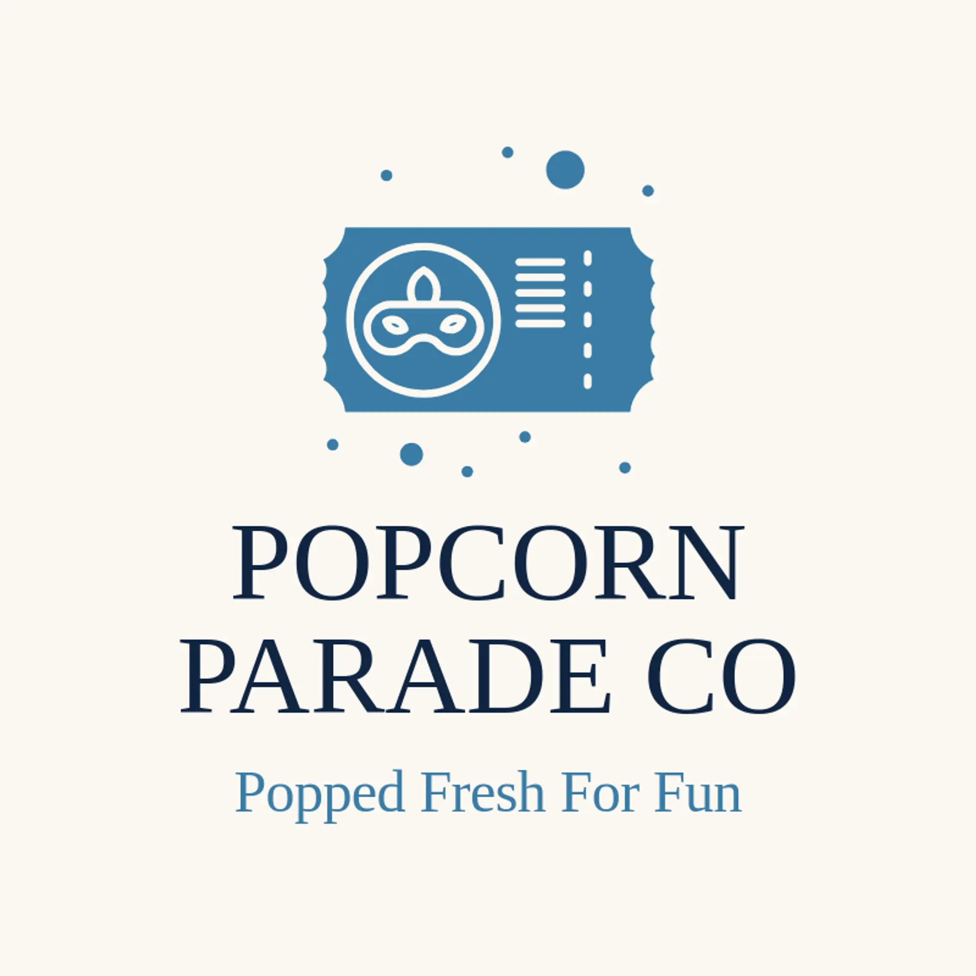 Popcorn Parade Co logo for carnival